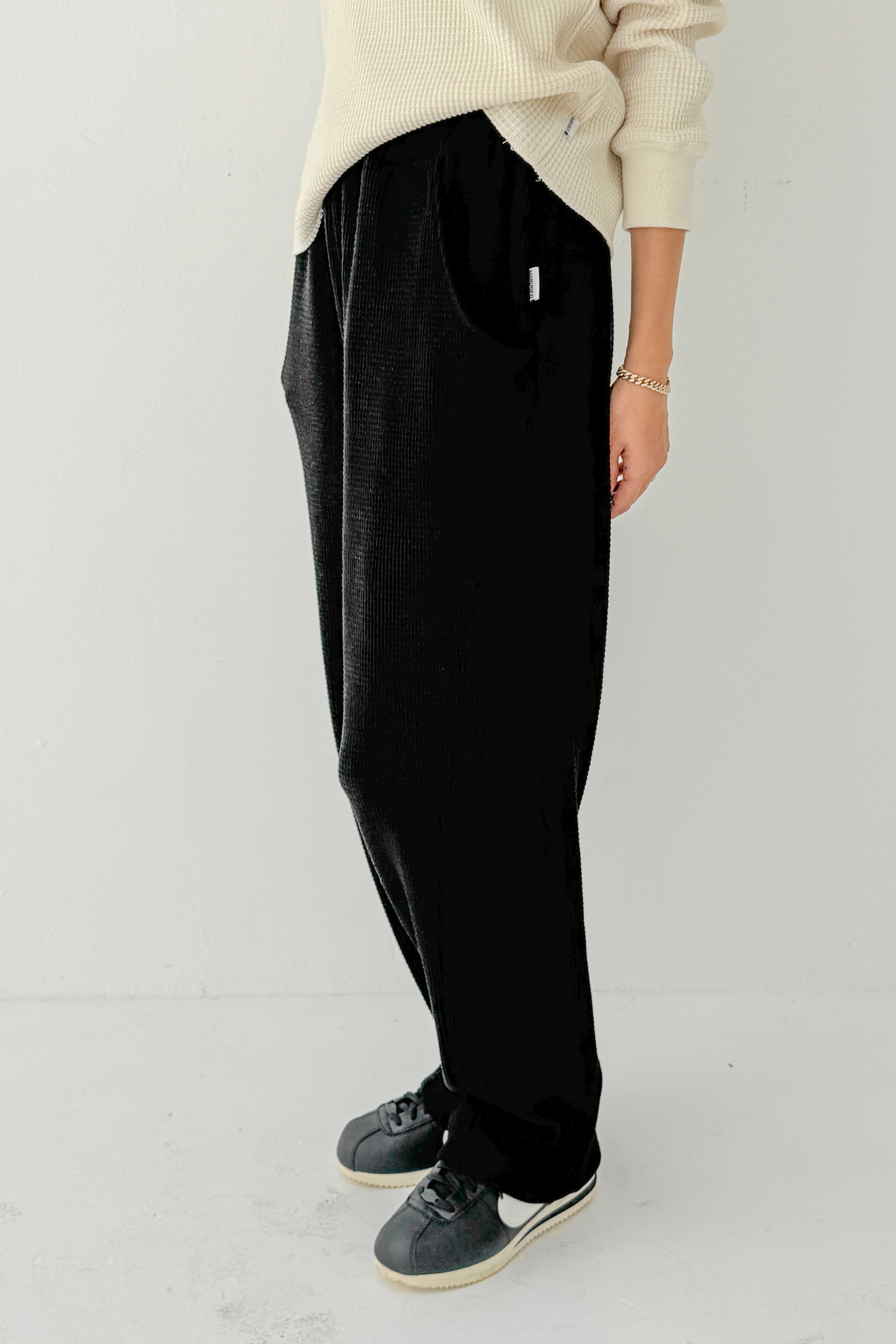 Waffle Lo Pants -True Black