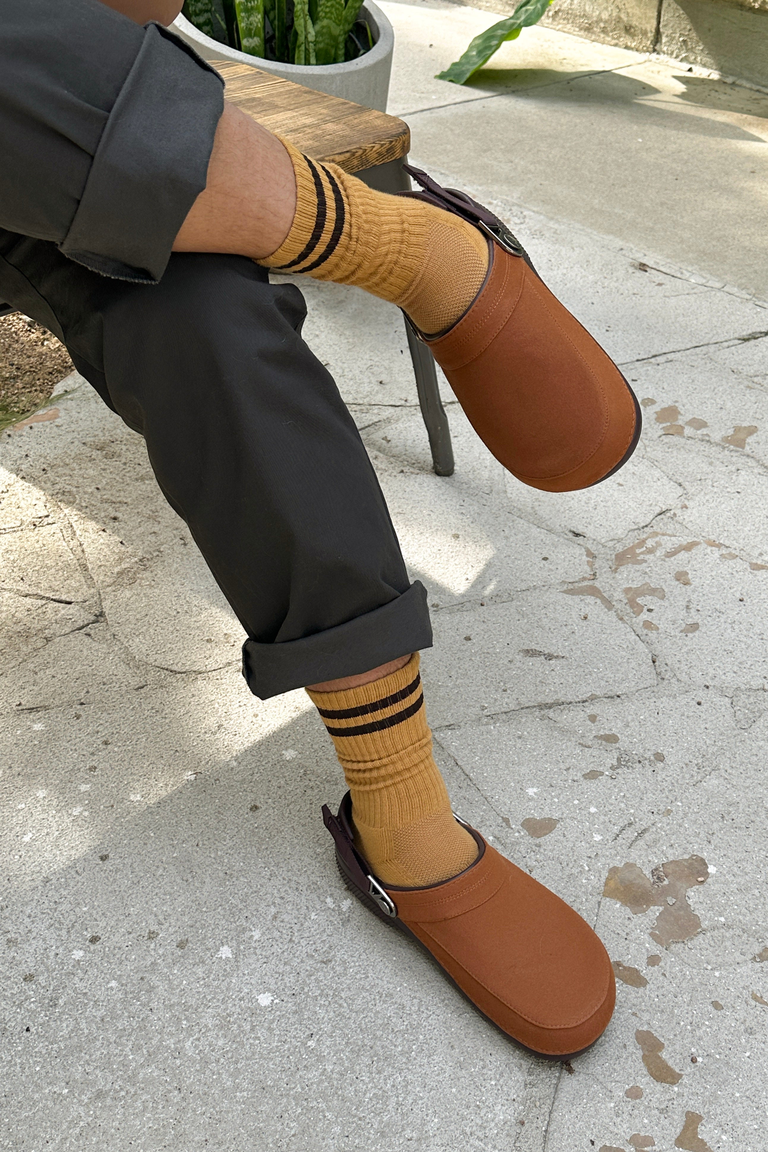 EXTENDED Boyfriend Socks - Biscotti