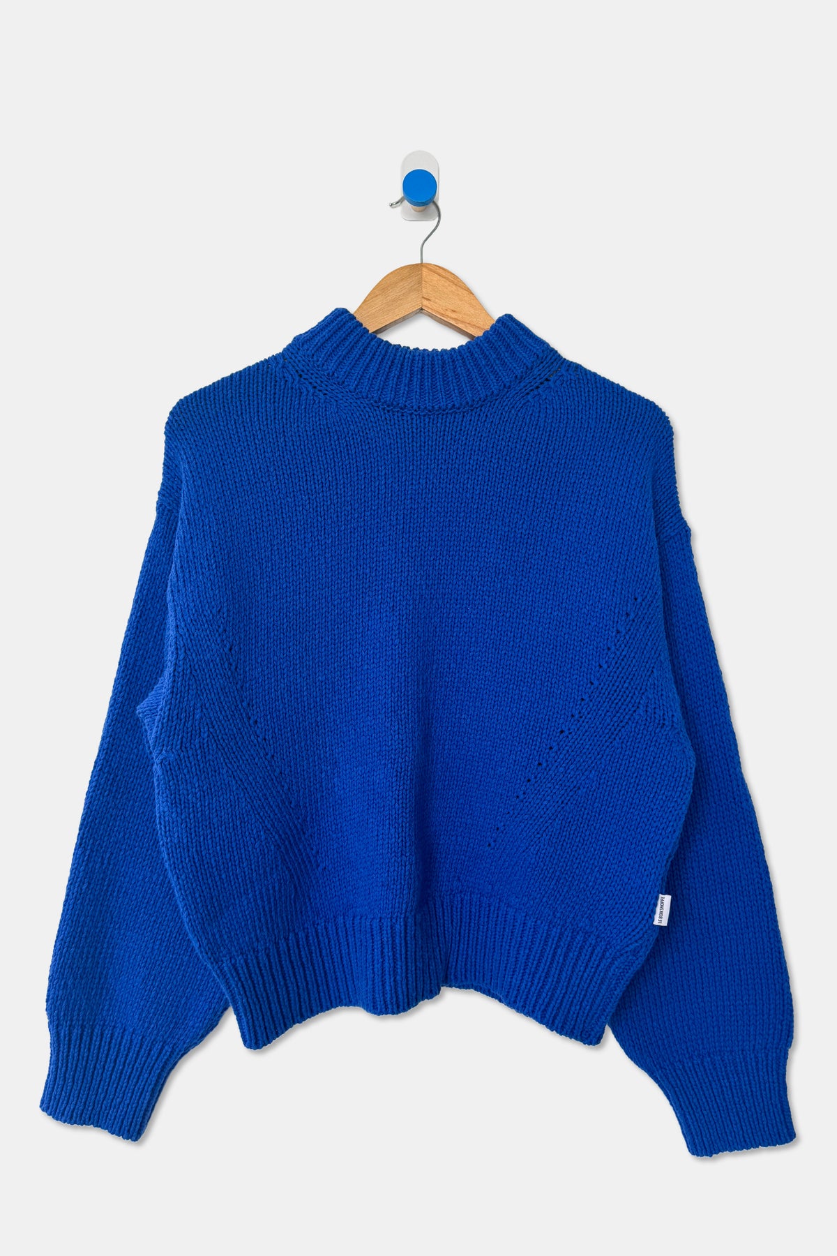 Zoe Cotton Sweater - Cobalt