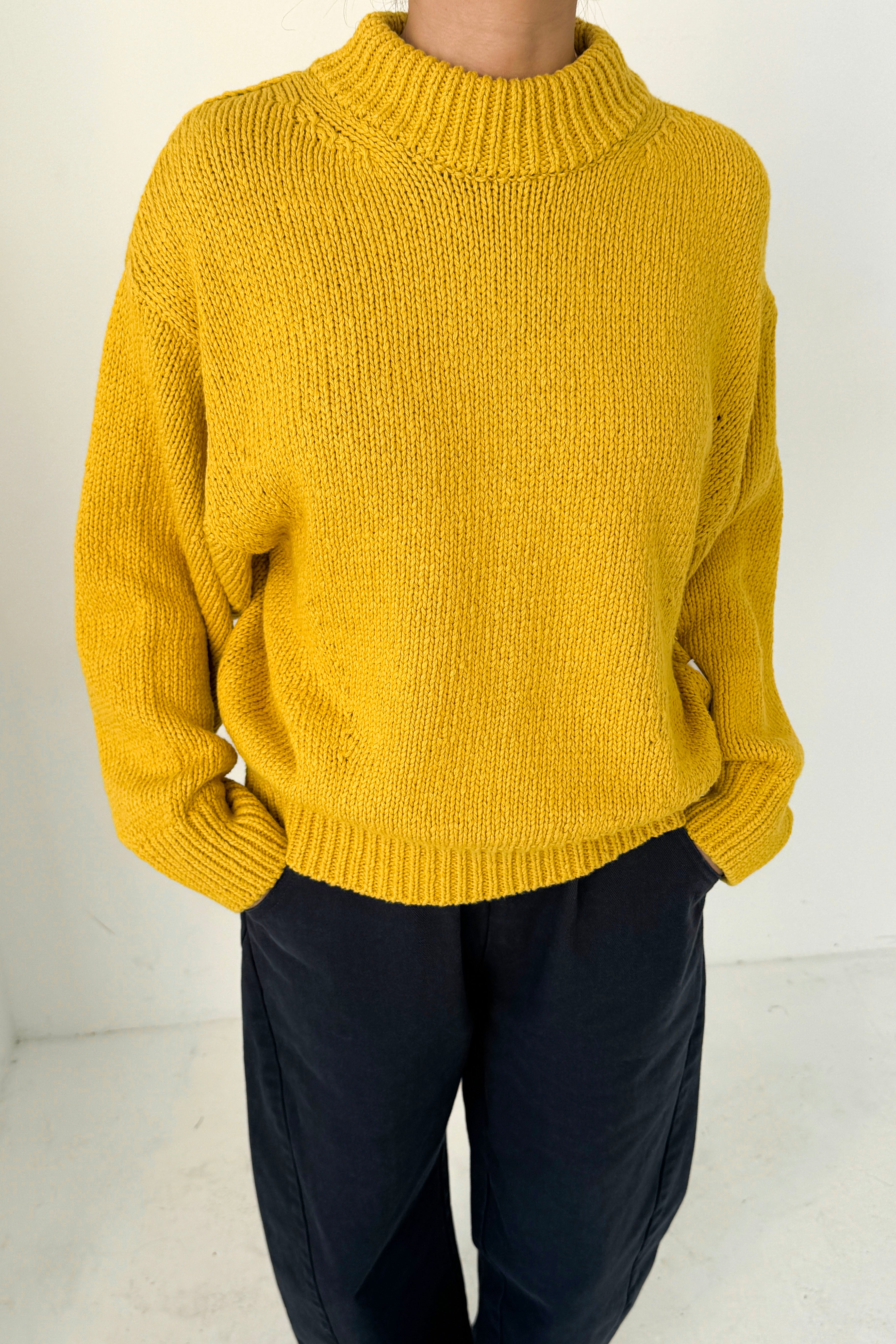 Zoe Cotton Sweater - Honey