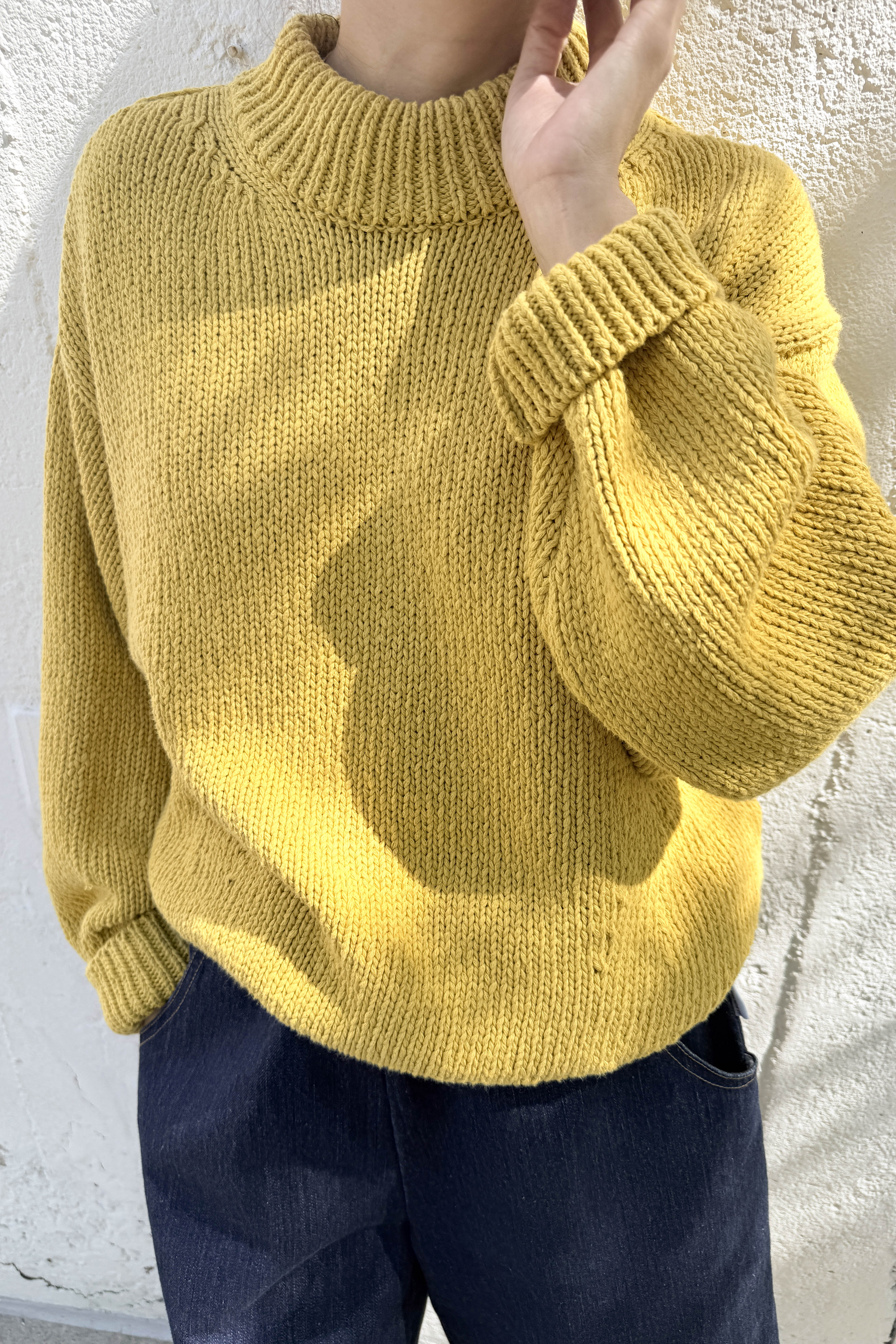 Zoe Cotton Sweater - Honey