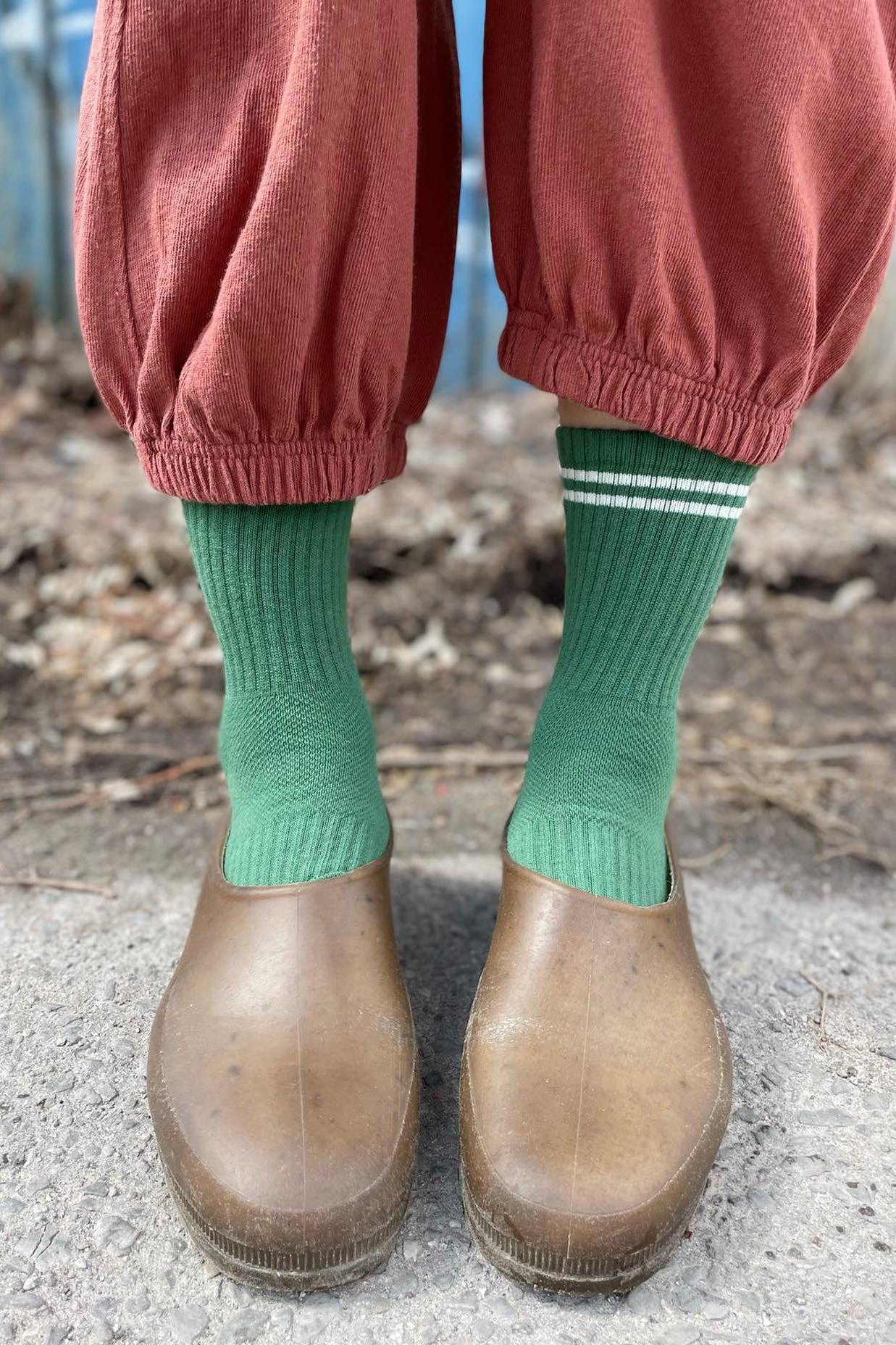 Calcetines Boyfriend - Musgo