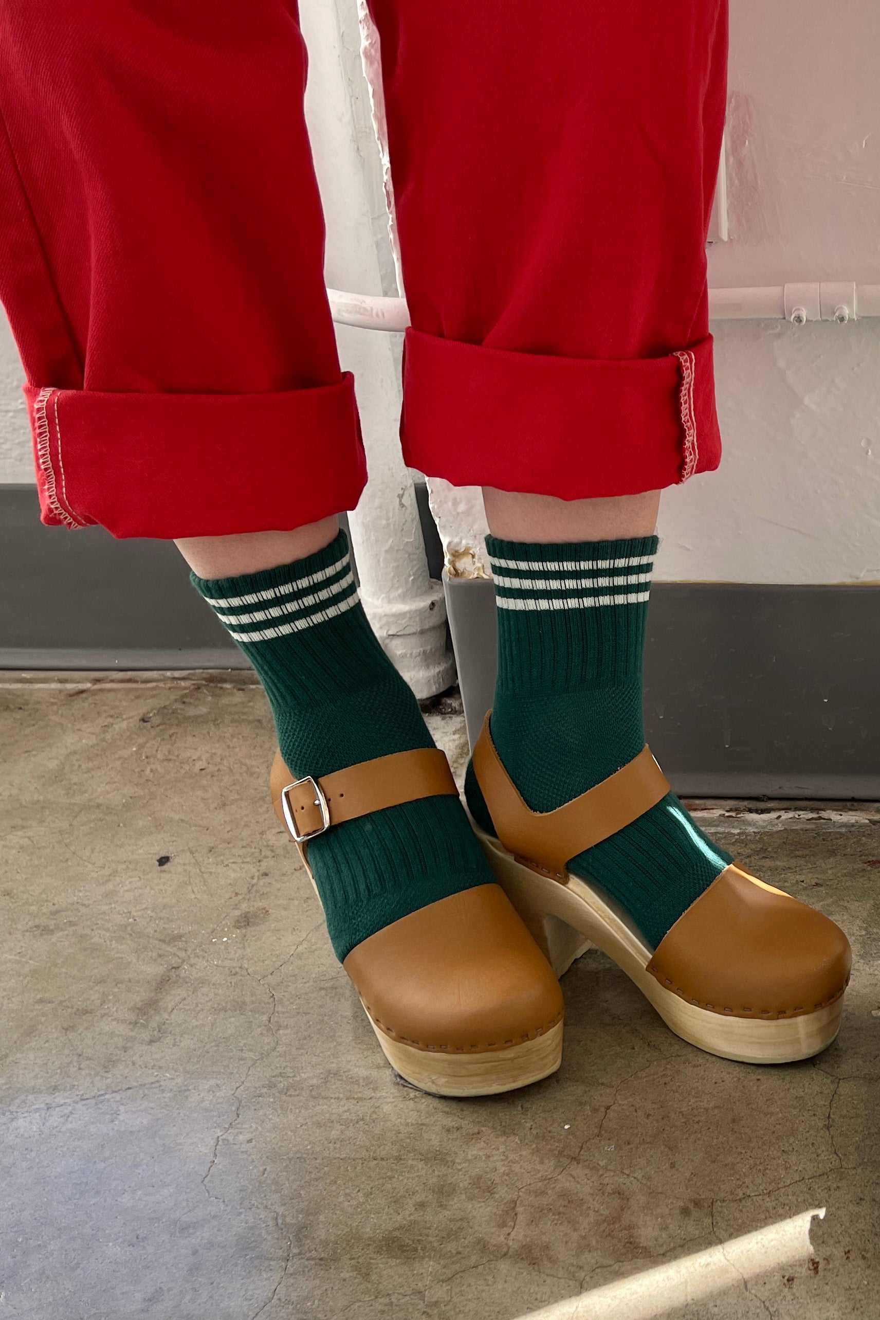Chaussettes Girlfriend - Vert Chasseur