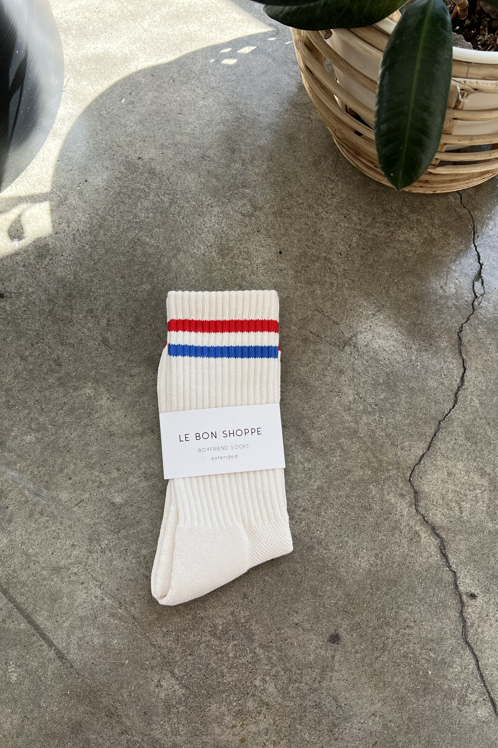 EXTENDED Boyfriend Socks - Milk