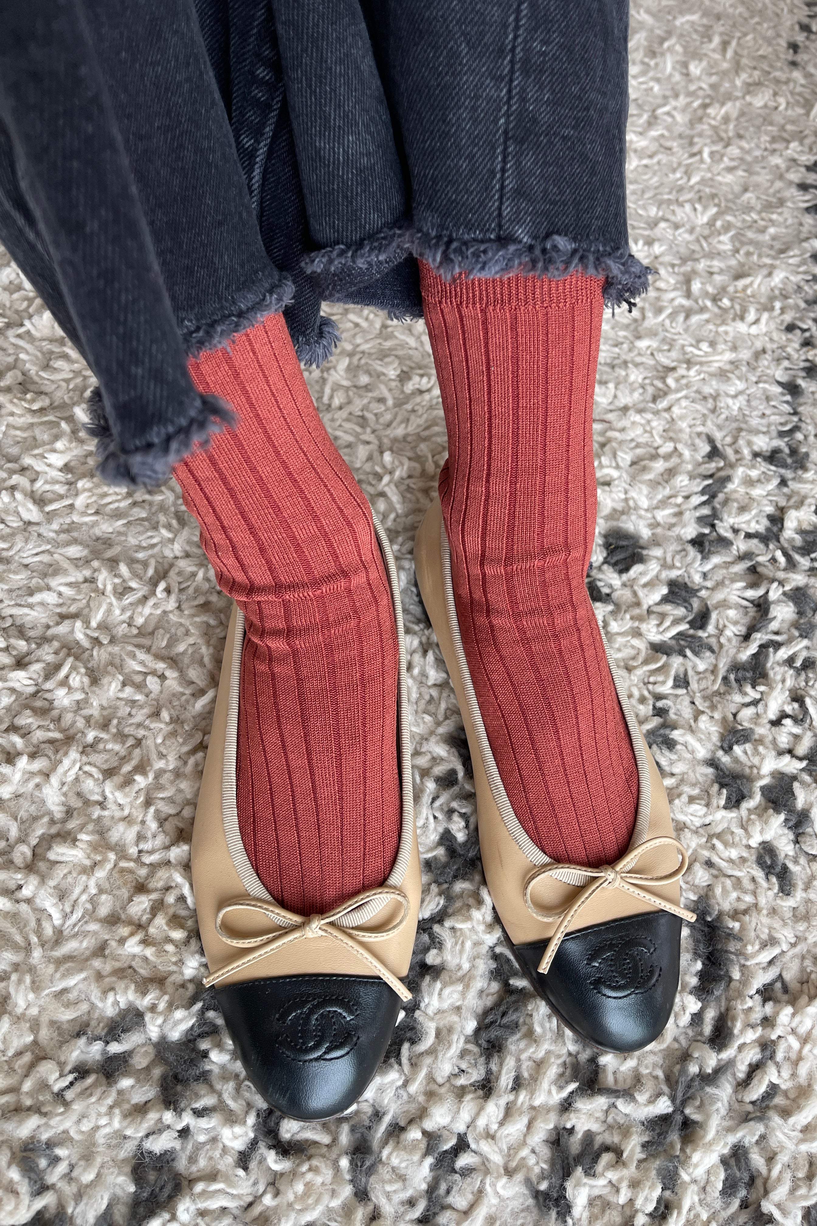 Her Socks (algodón MC) - Terracota