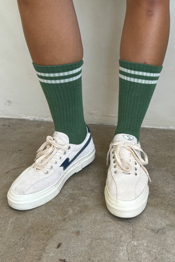 Extended Boyfriend Socks - Moss
