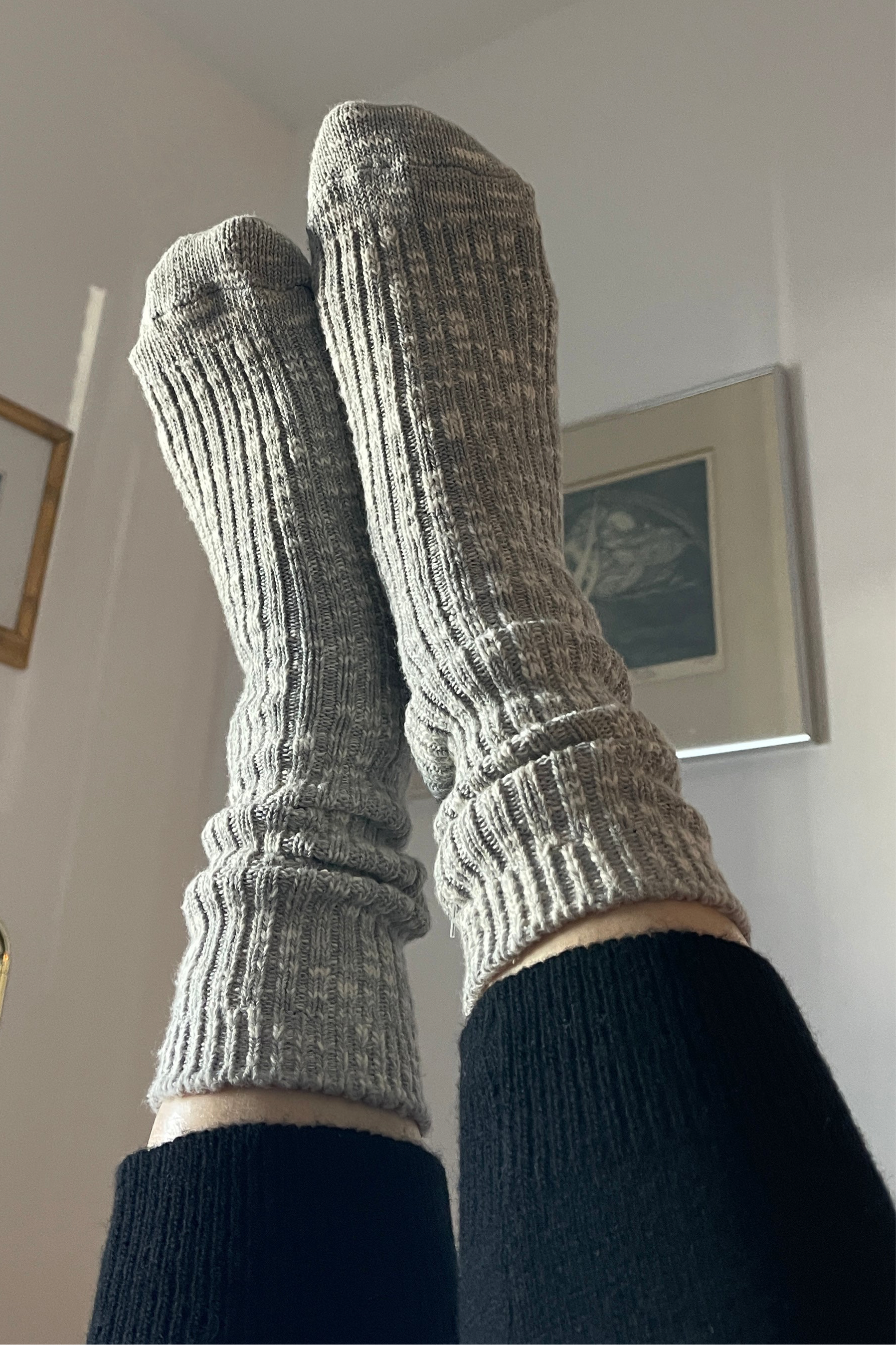 Cottage Socks - Ht. Grey