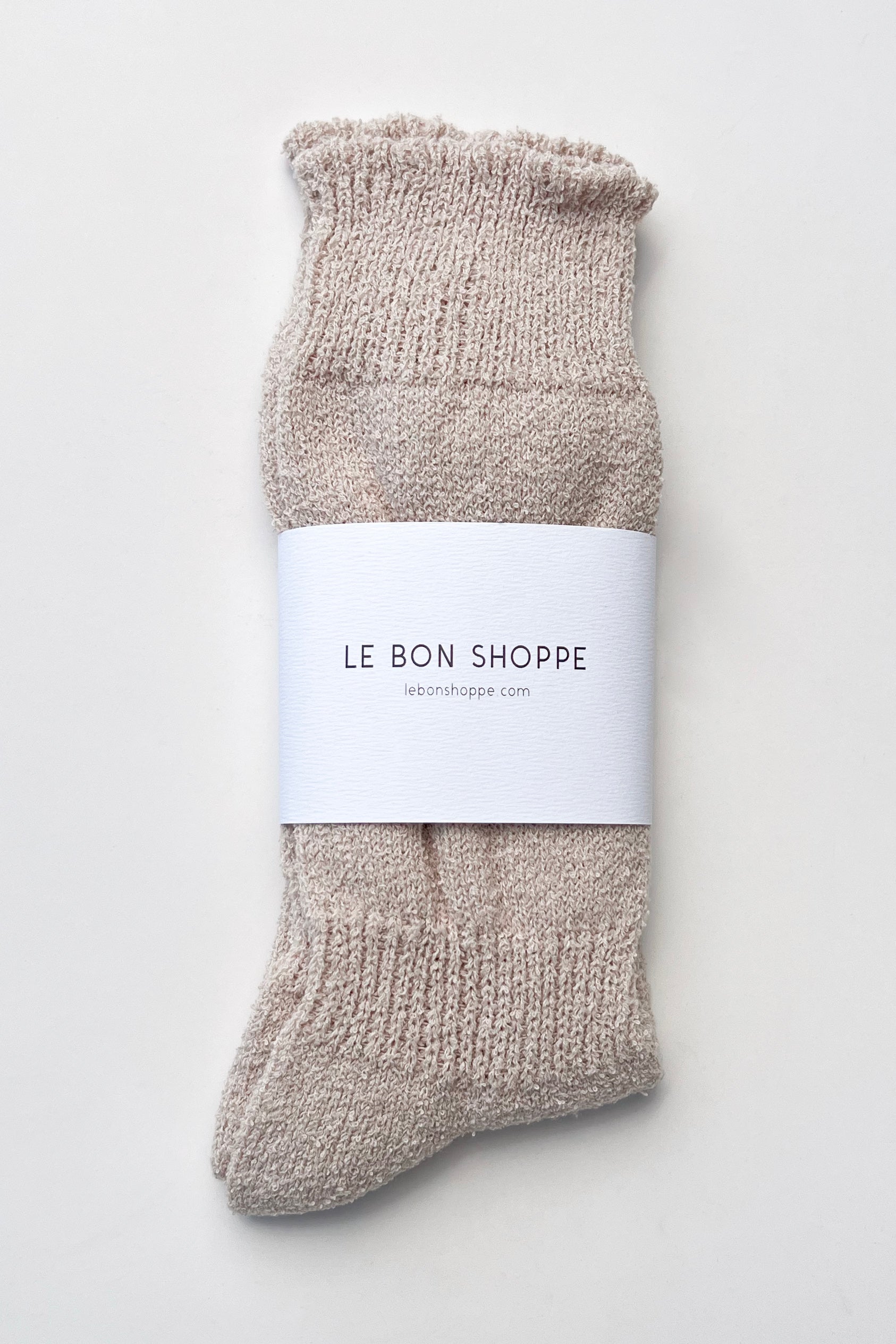 Airy Puffin Socks - Whole Wheat