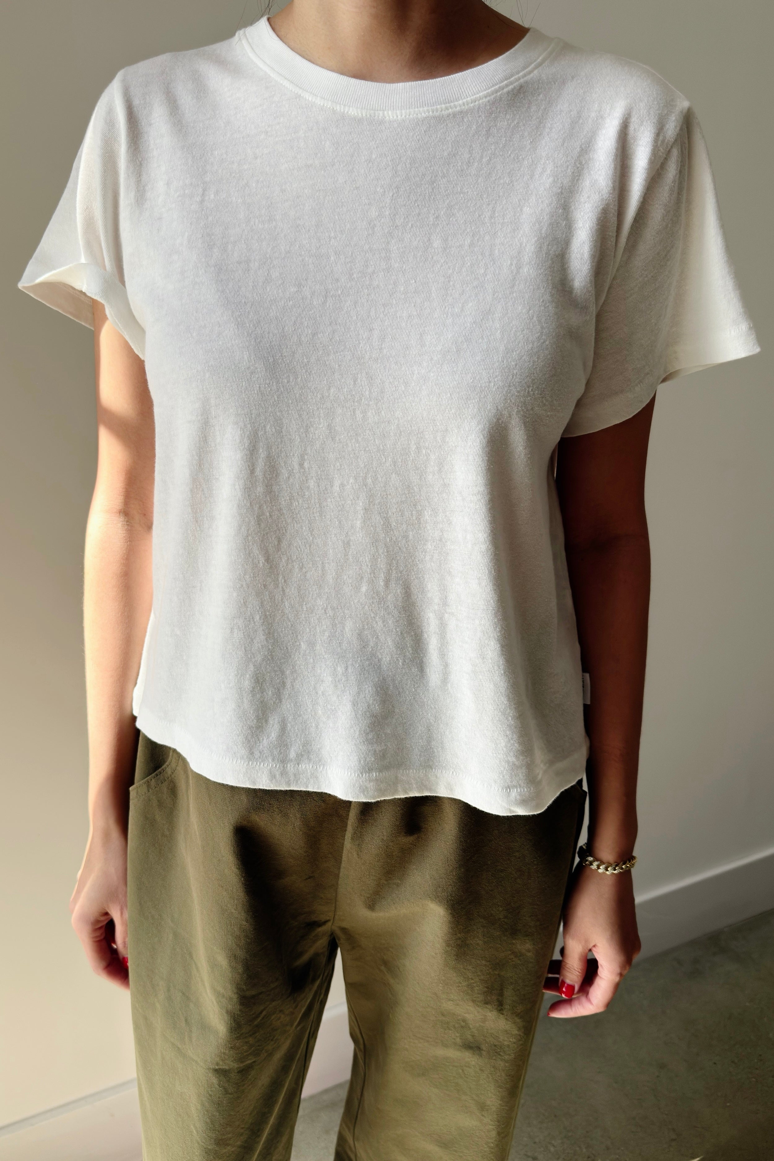 Airy Darling Tee - Vintage White