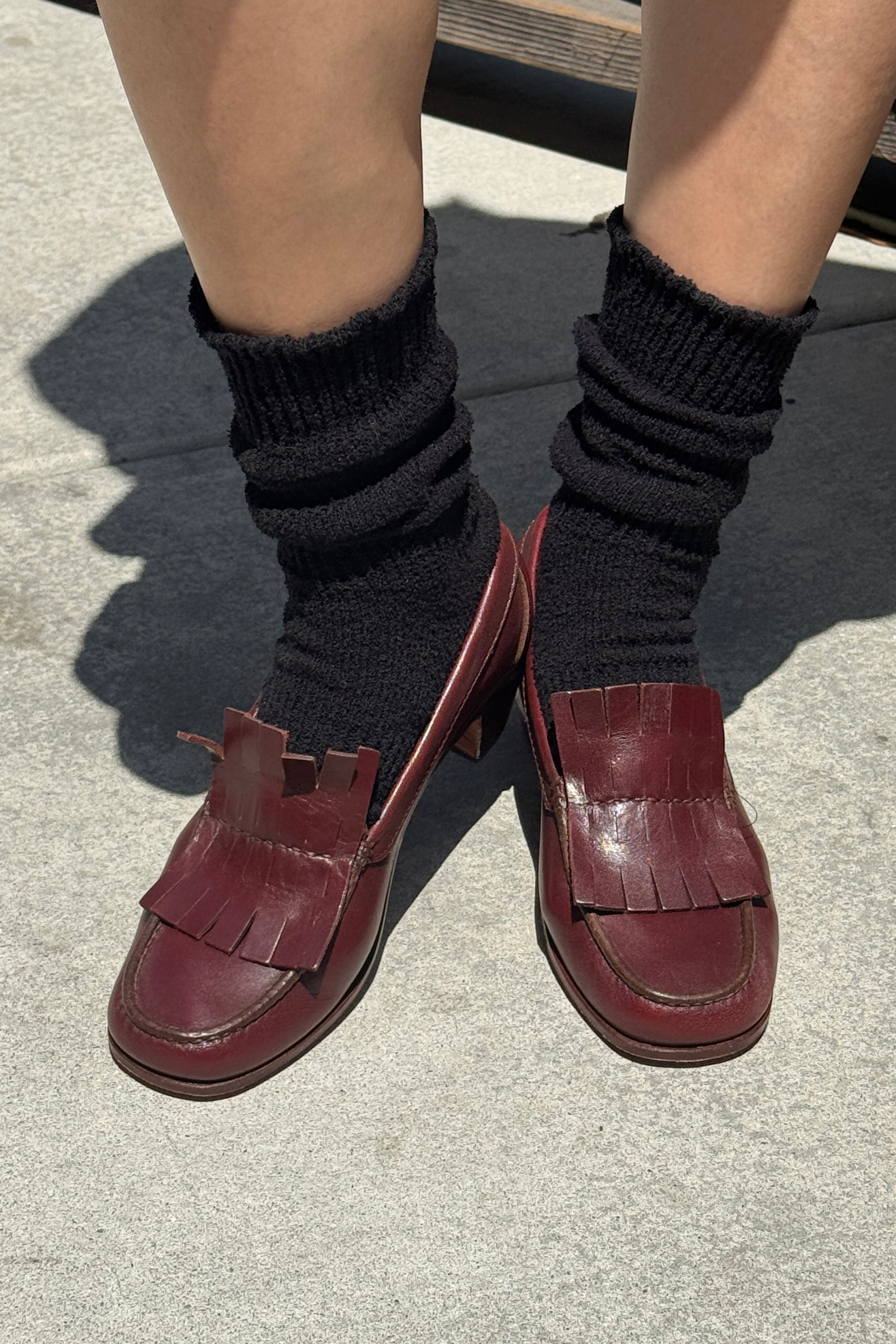 Airy Puffin Socks - Black