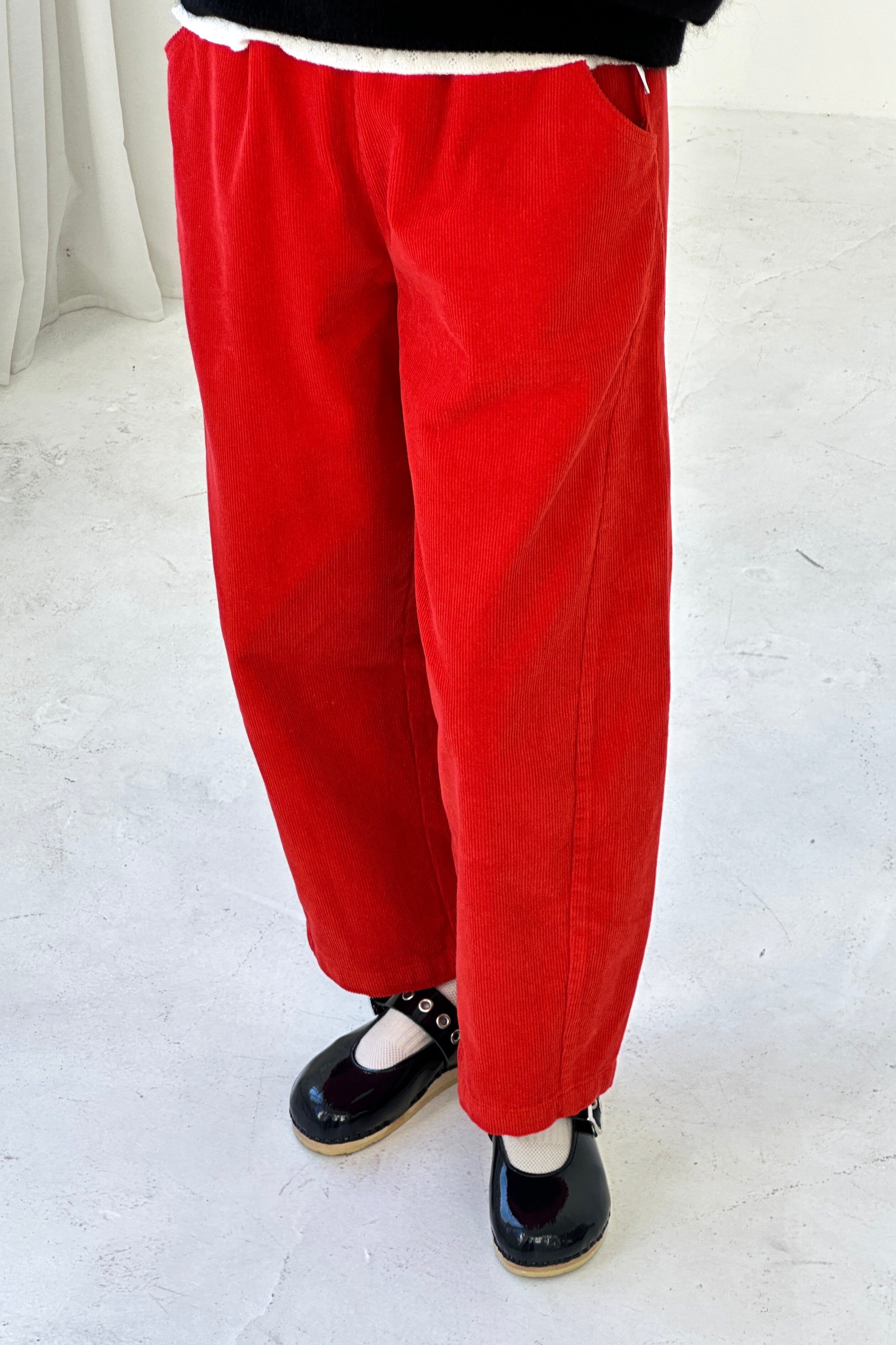 Corduroy Arc Pants - Flame
