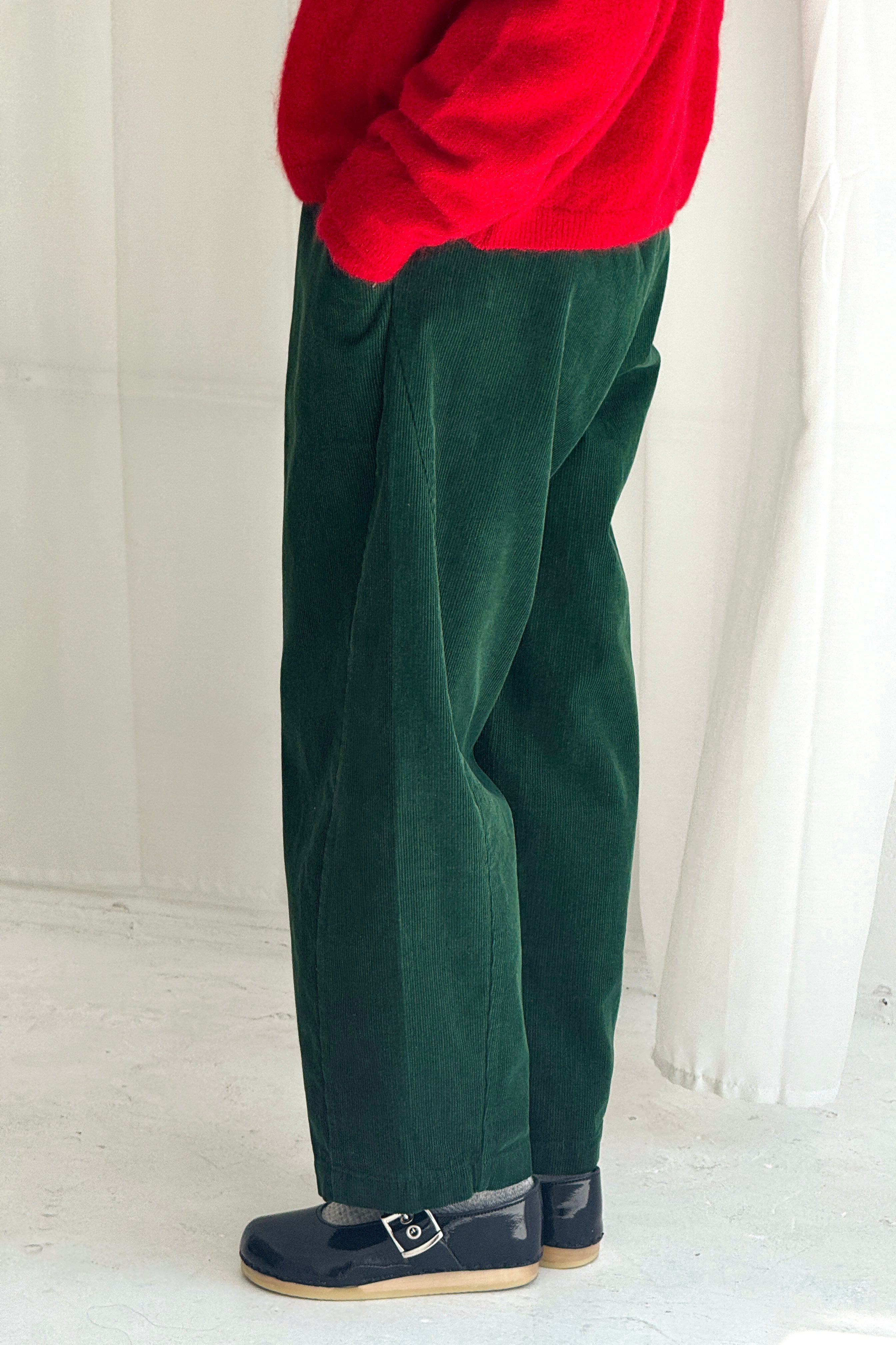 Corduroy Arc Pants - Foret
