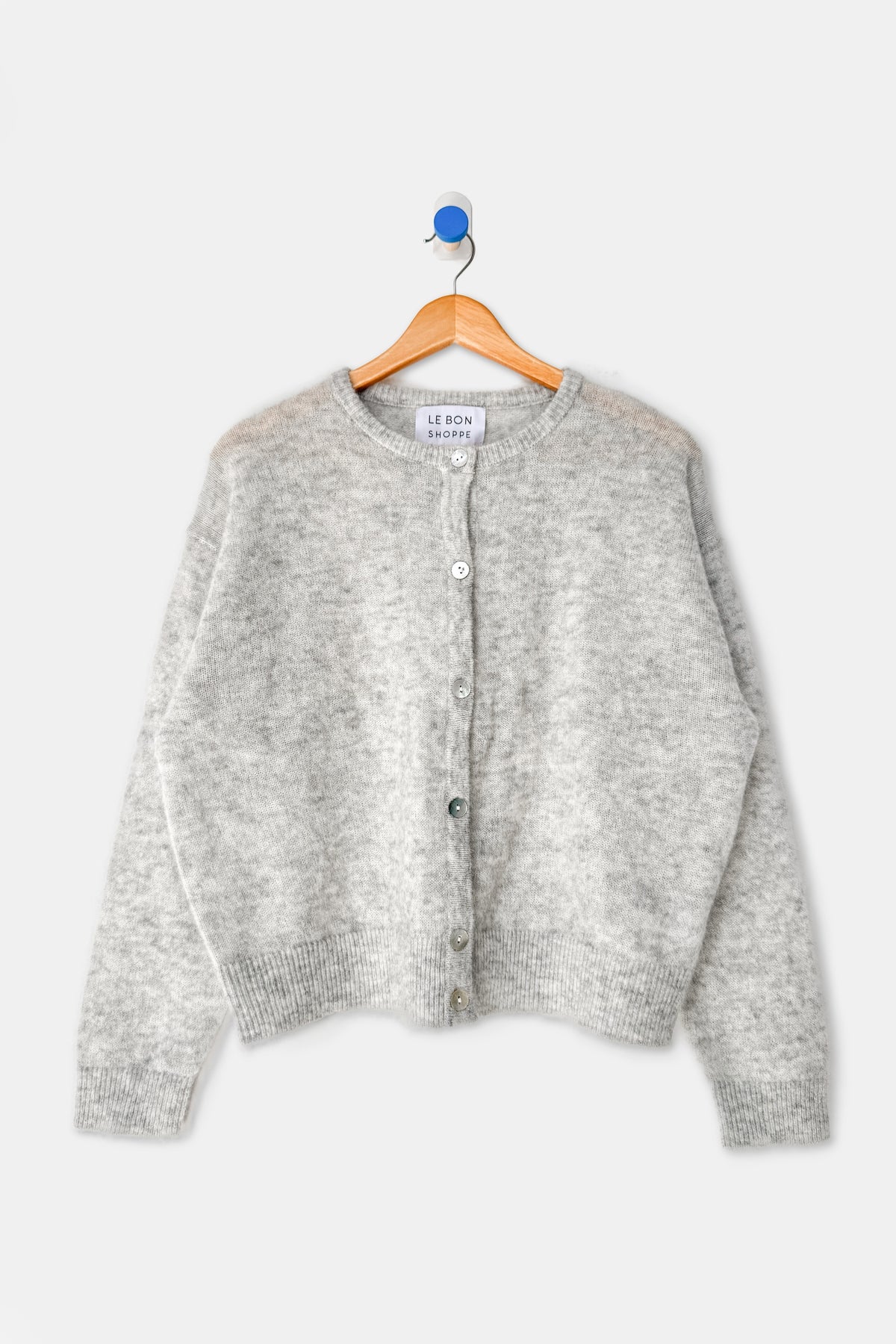 Ayla Mohair Cardigan - Ht. Grey