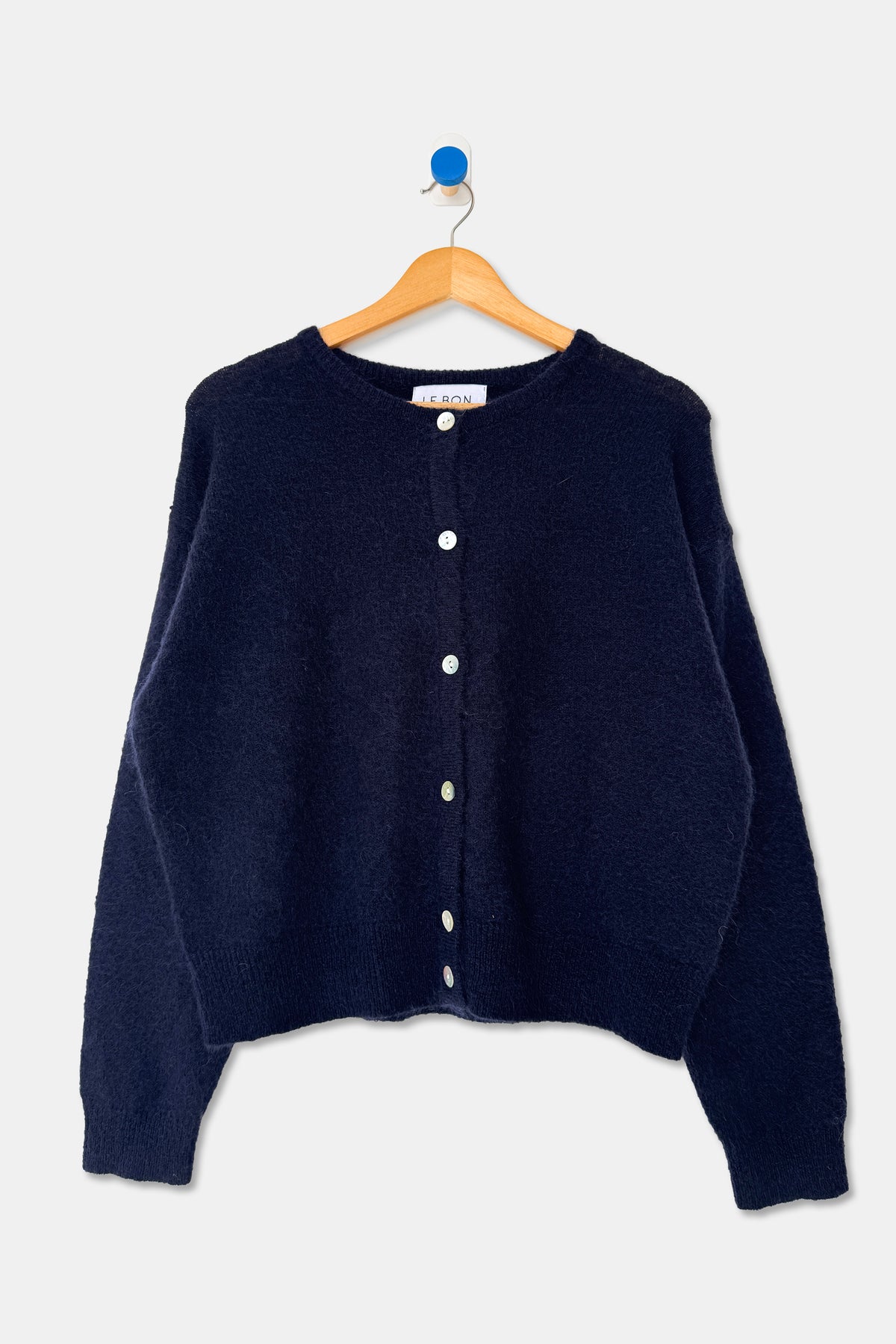 Ayla Mohair Cardigan - Navy
