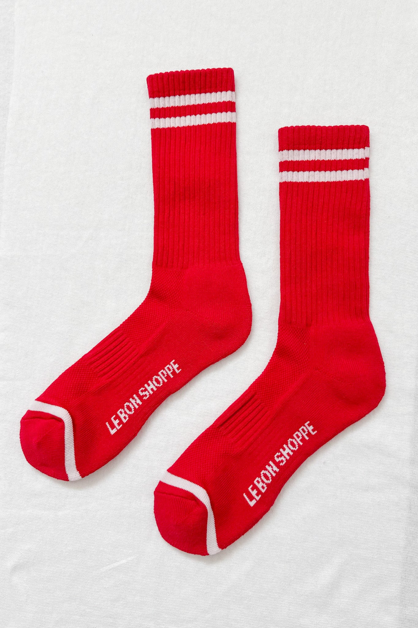 EXTENDED  Boyfriend Socks - Red