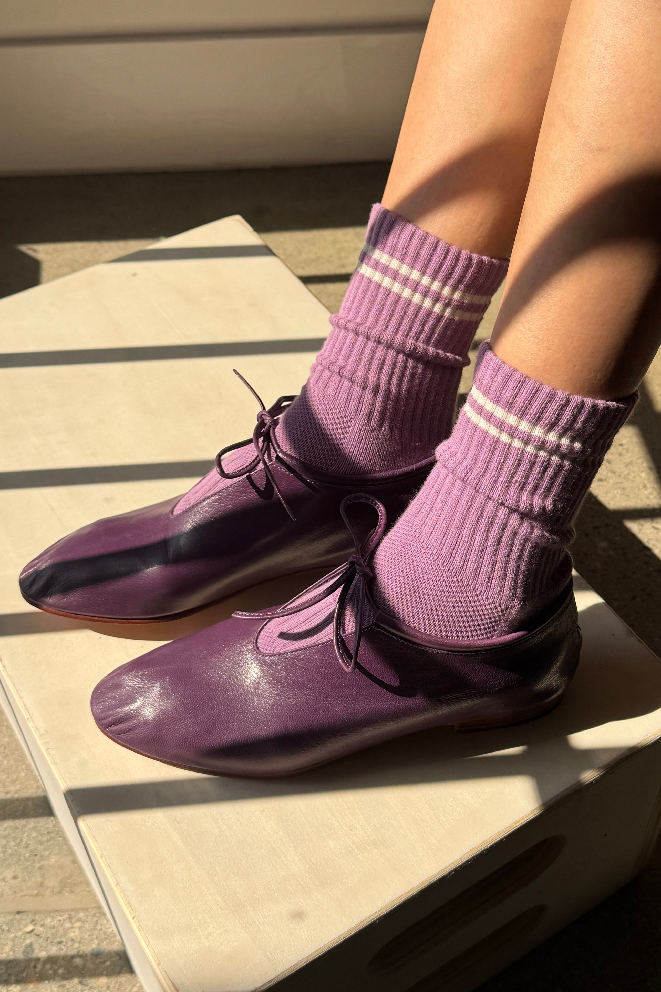 Chaussettes Boyfriend - Raisin