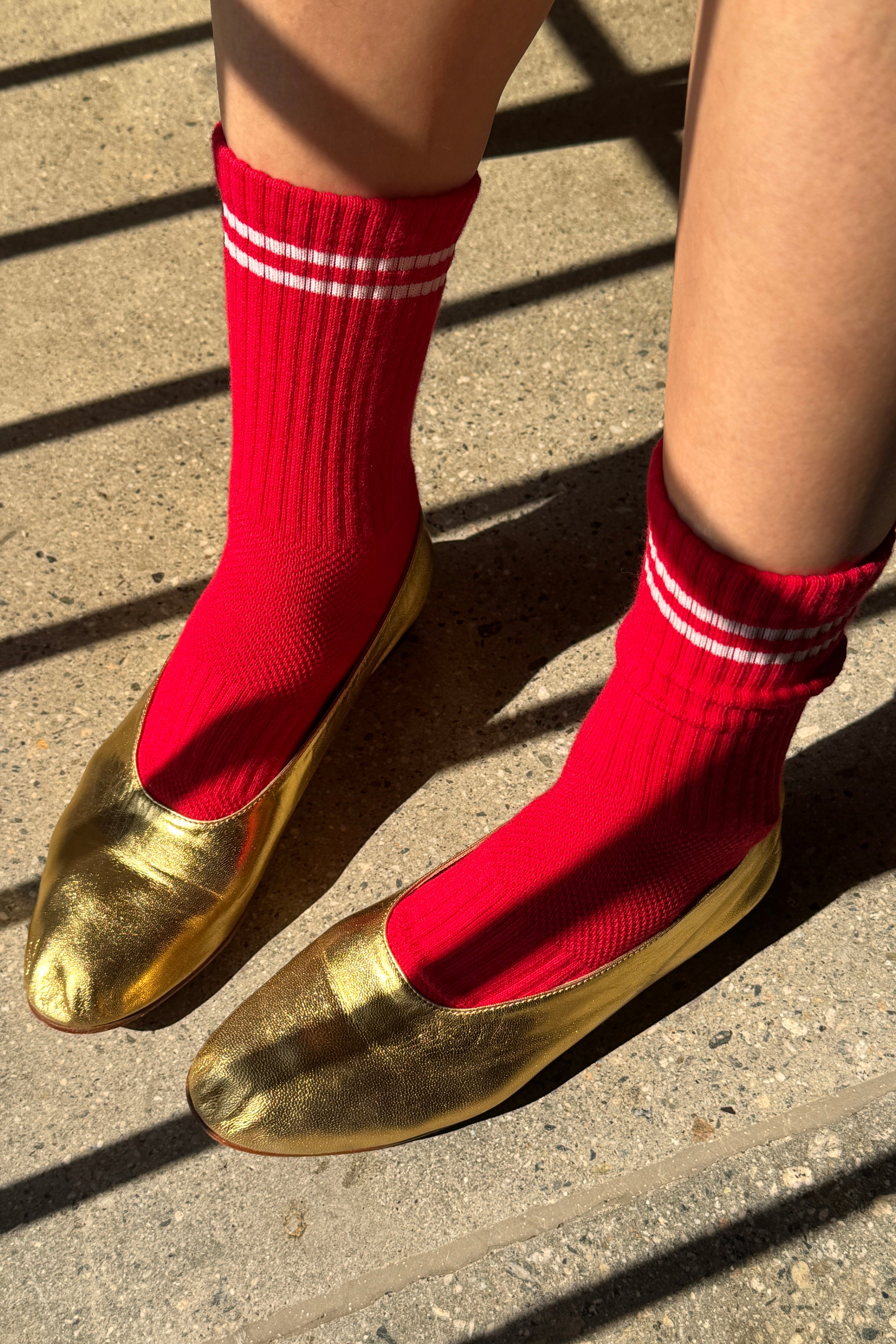 Chaussettes Boyfriend - Rouge