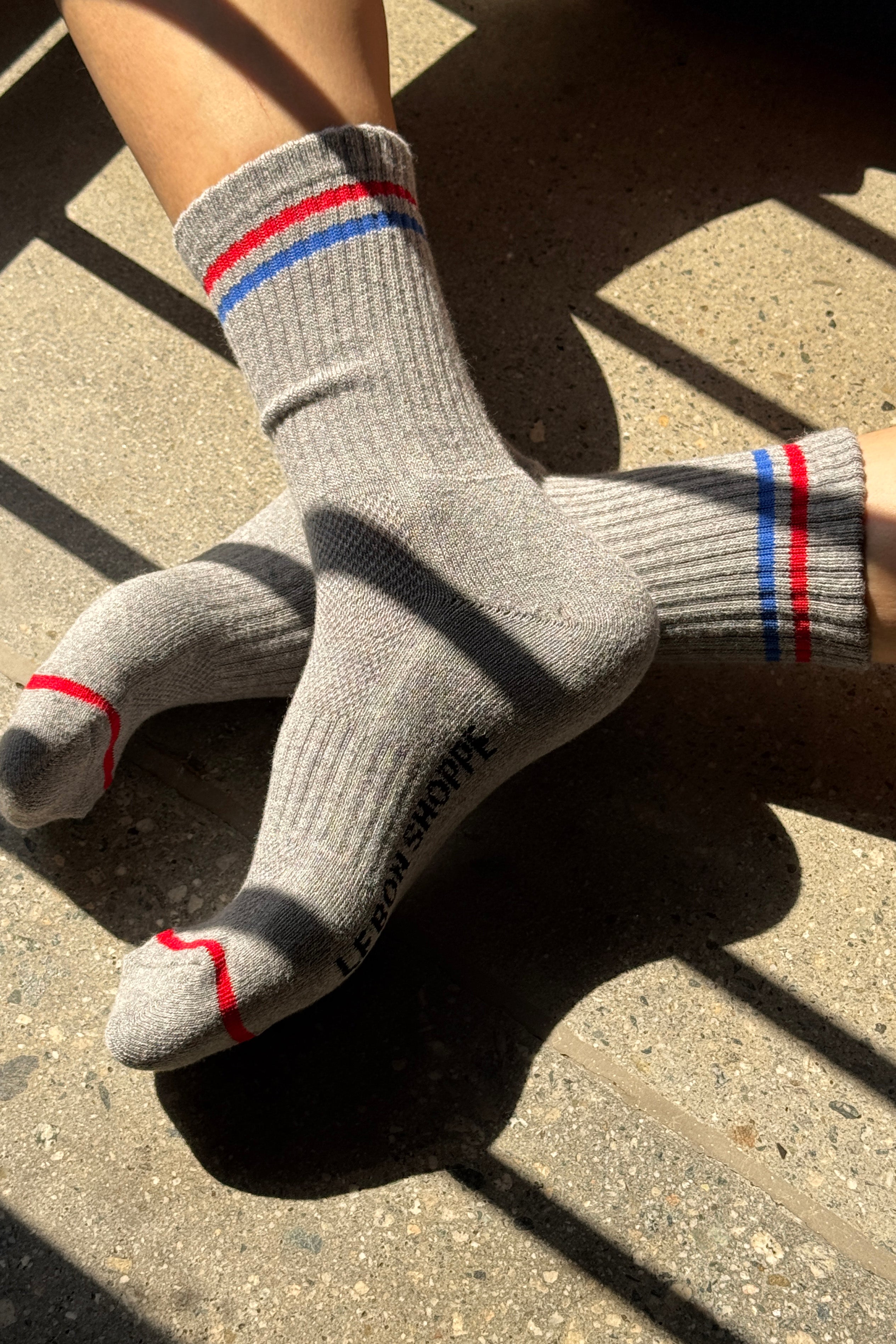 Boyfriend Socks - True Grey