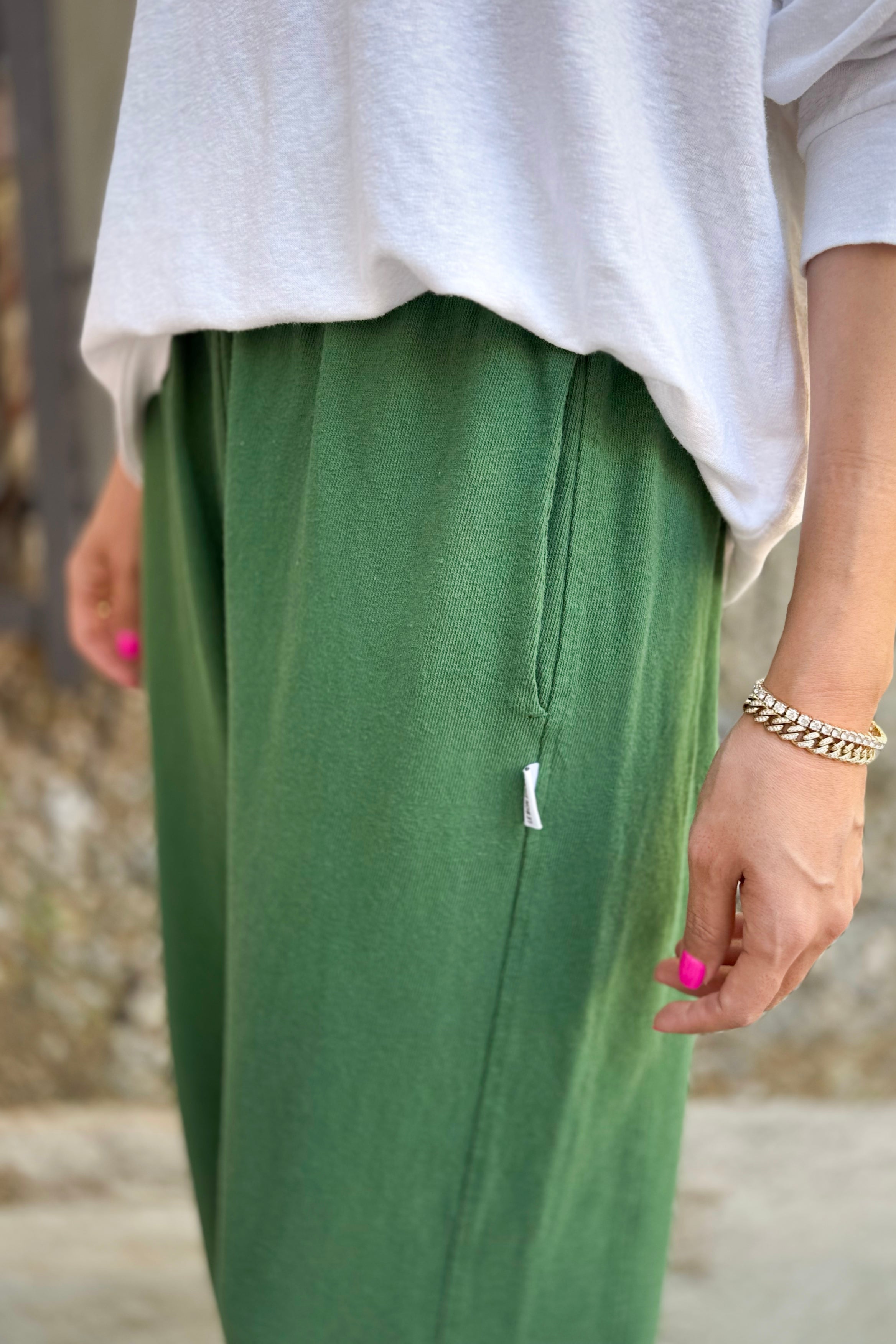 Balloon Pants - Moss Green