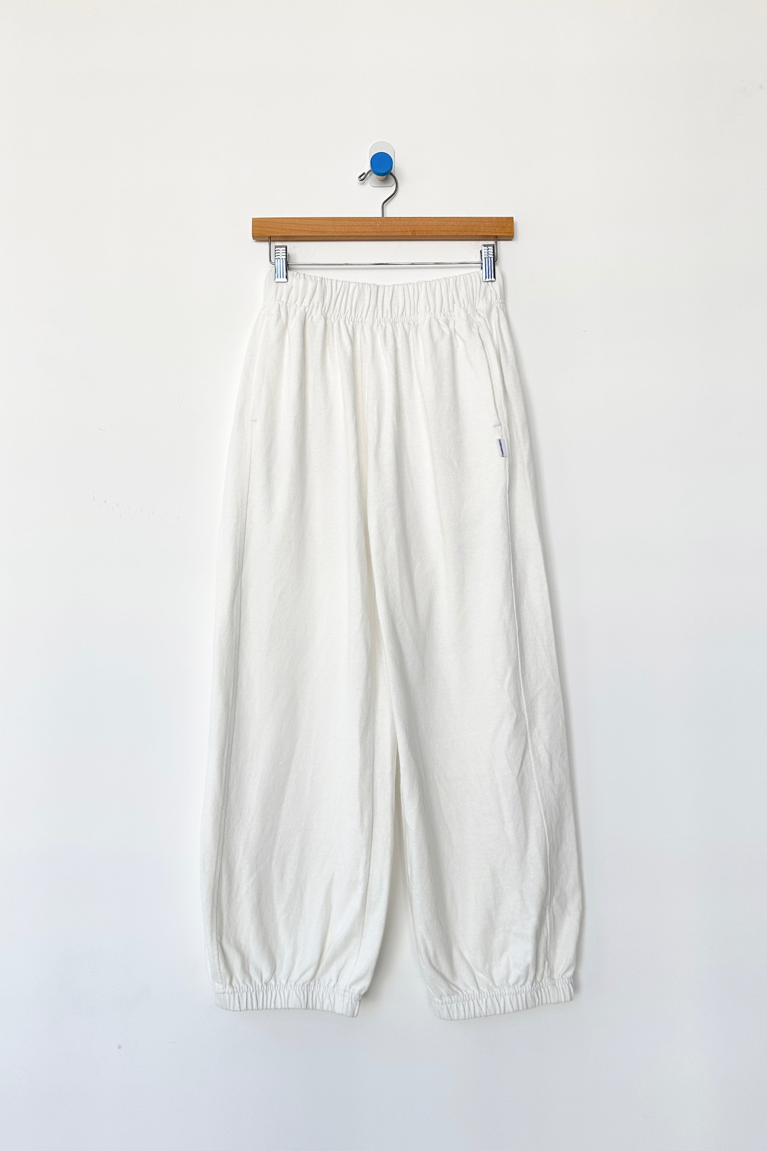 Balloon Pants - White Cotton