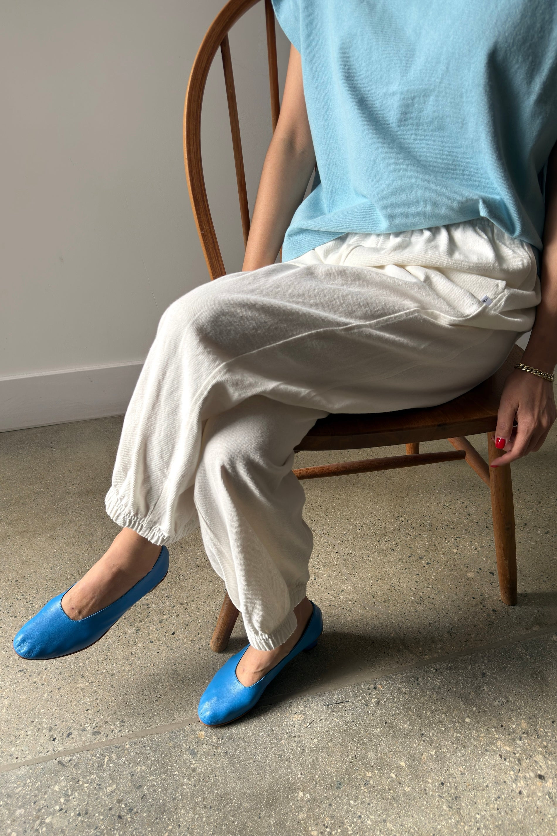 Balloon Pants - White Cotton