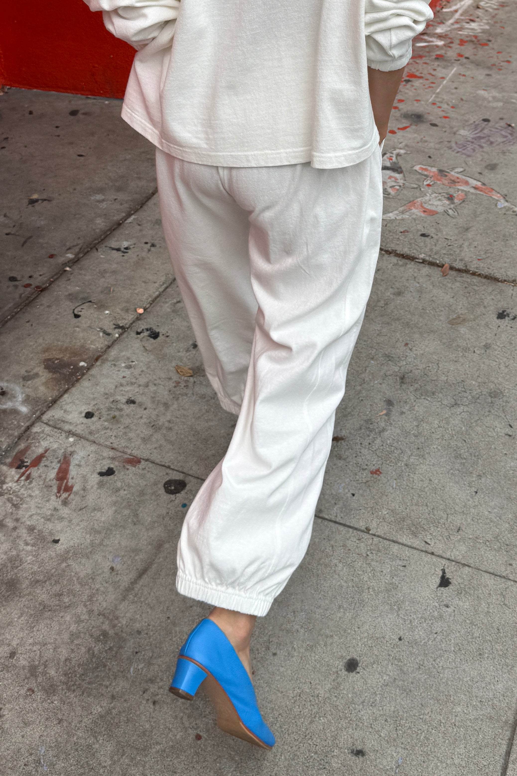 Balloon Pants - White Cotton