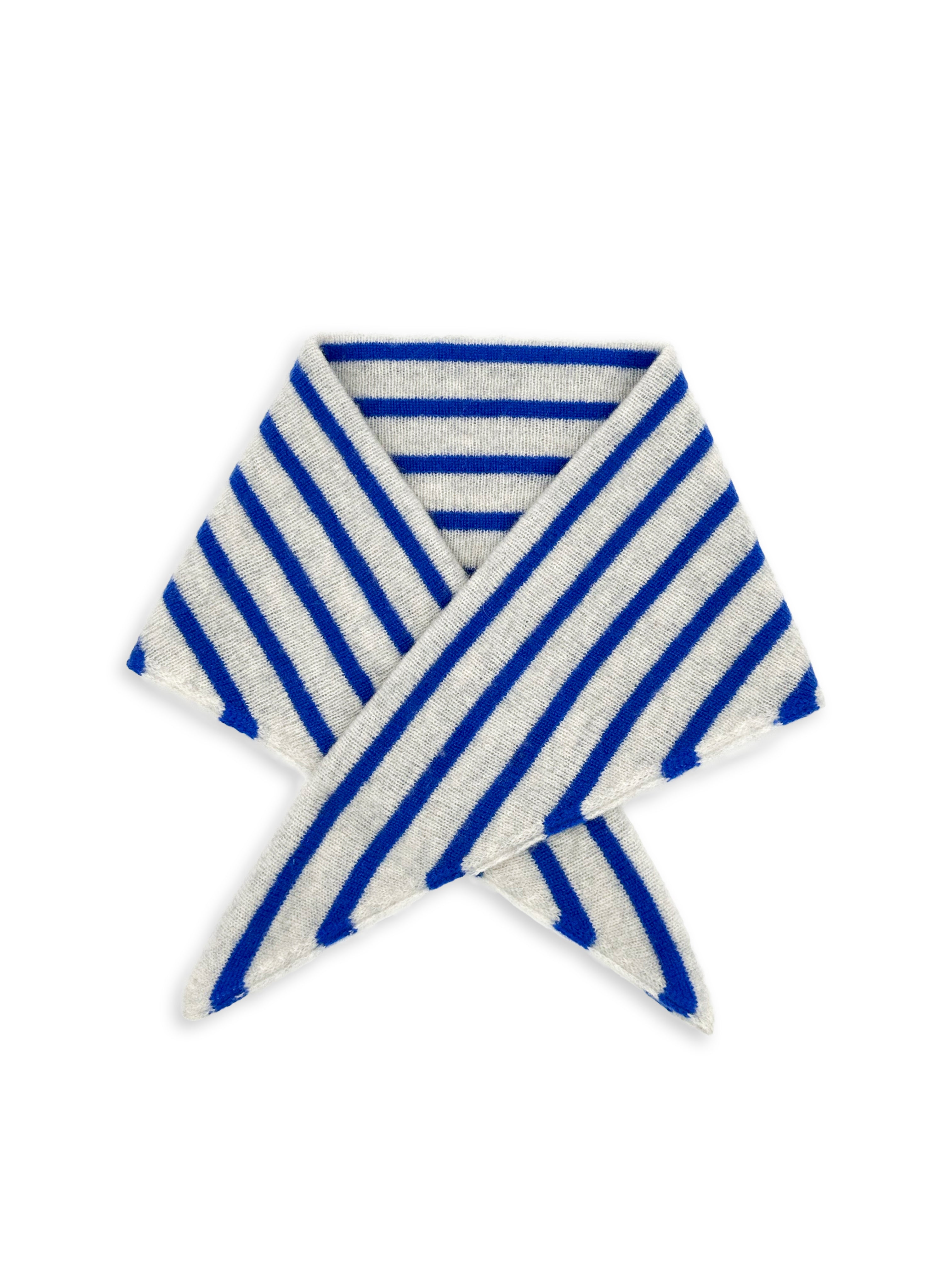 Cashmere Bandana - Blue Stripe