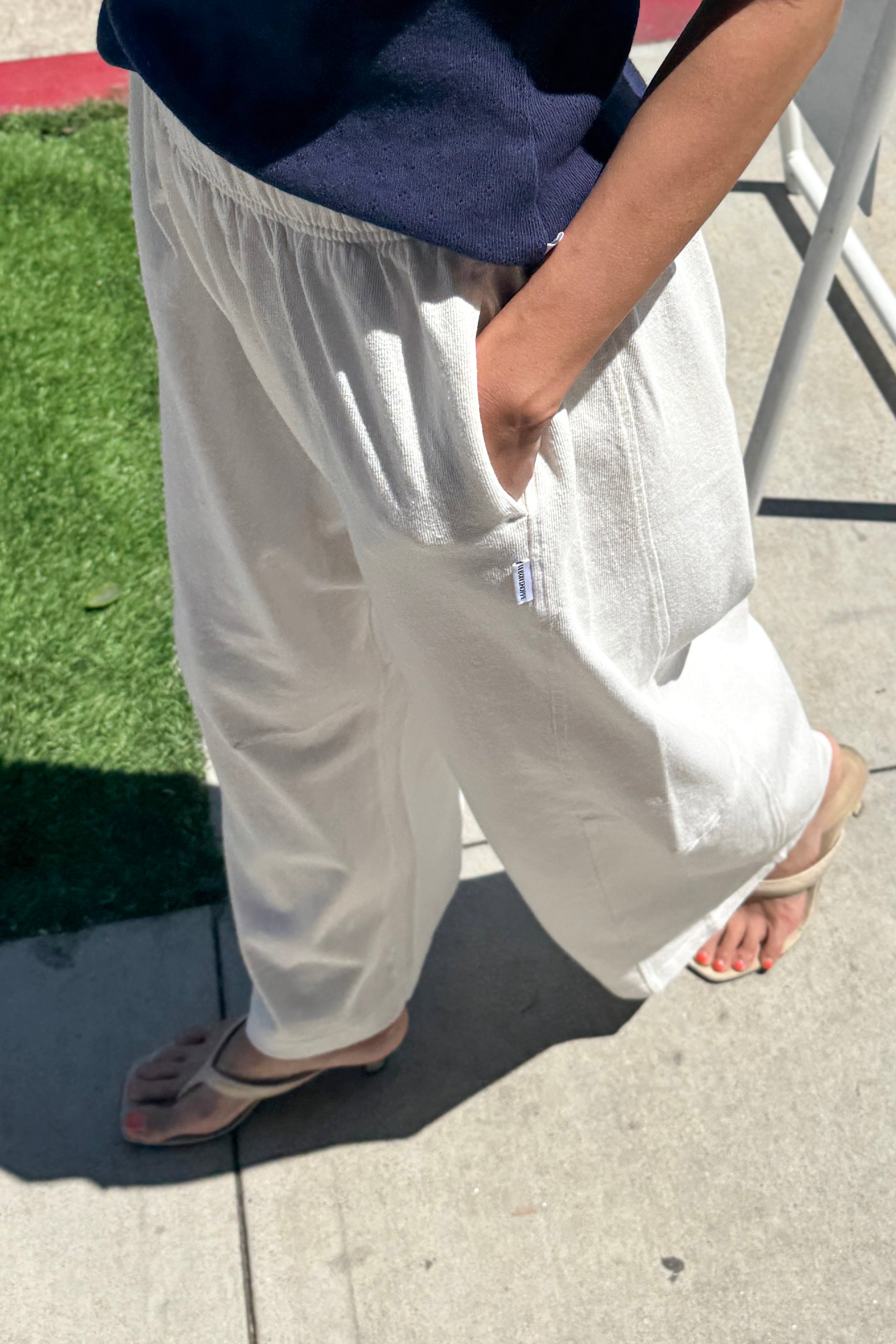 Bare Pants - White Cotton