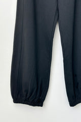 Pantalones tipo globo de rizo francés - Negro