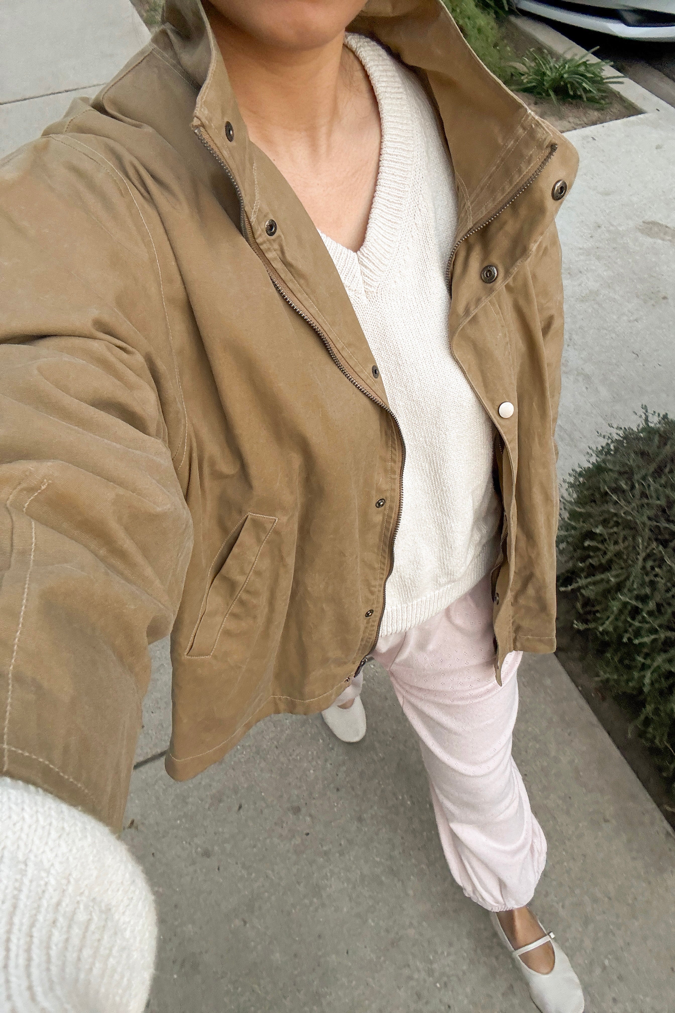 Blair Waxed Cotton Jacket - Khaki