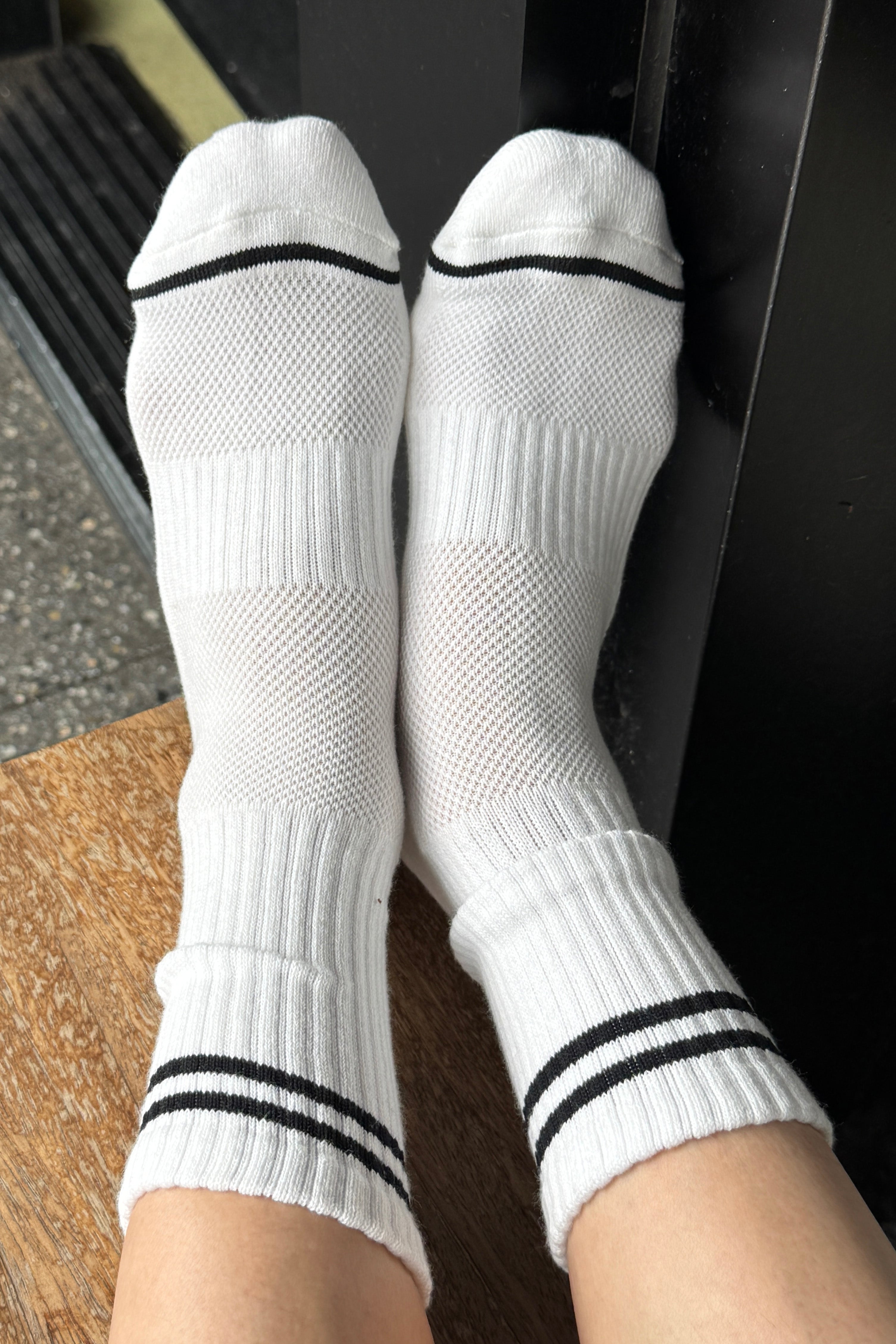 Boyfriend Socks - Classic White