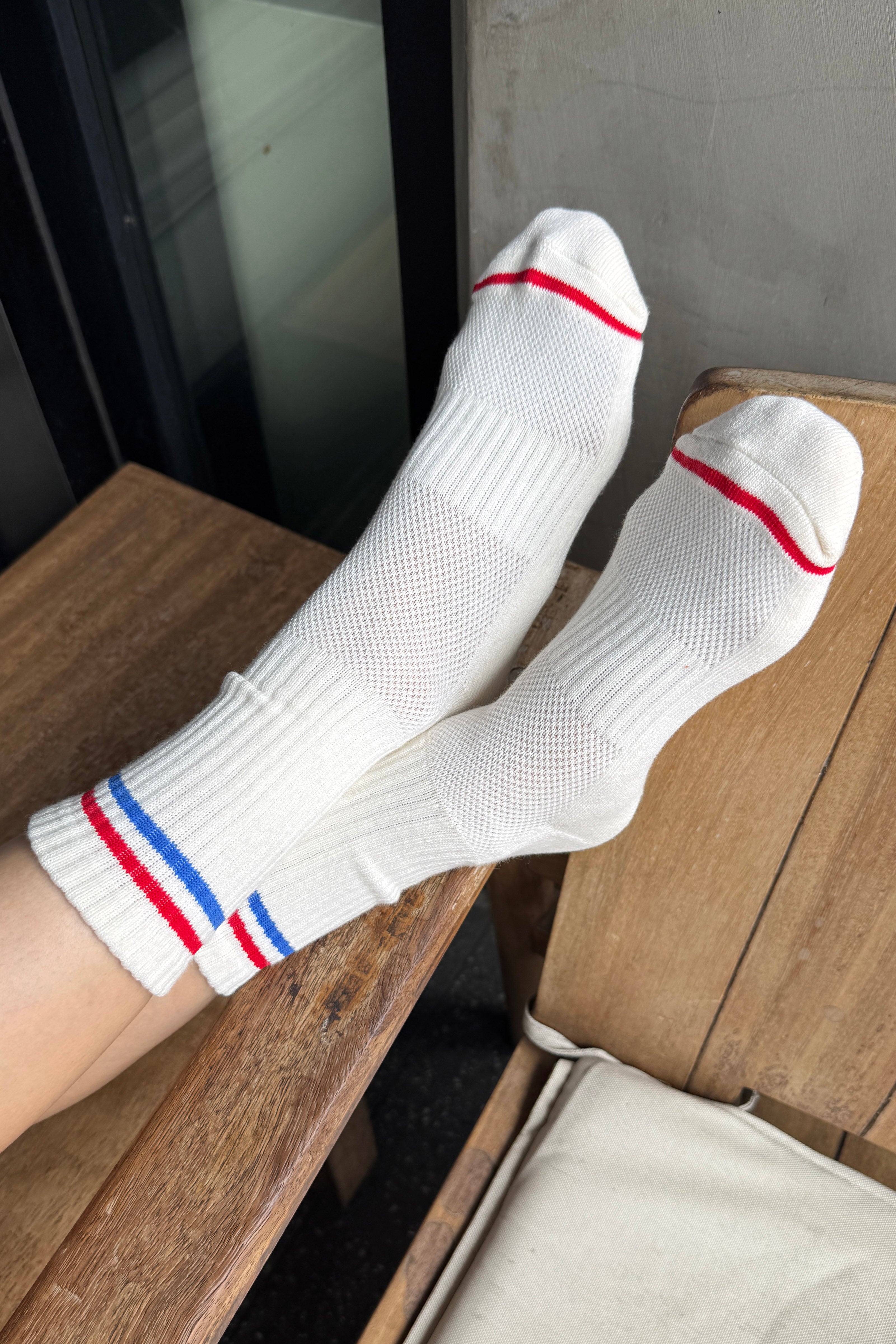 Boyfriend Socks - Milk