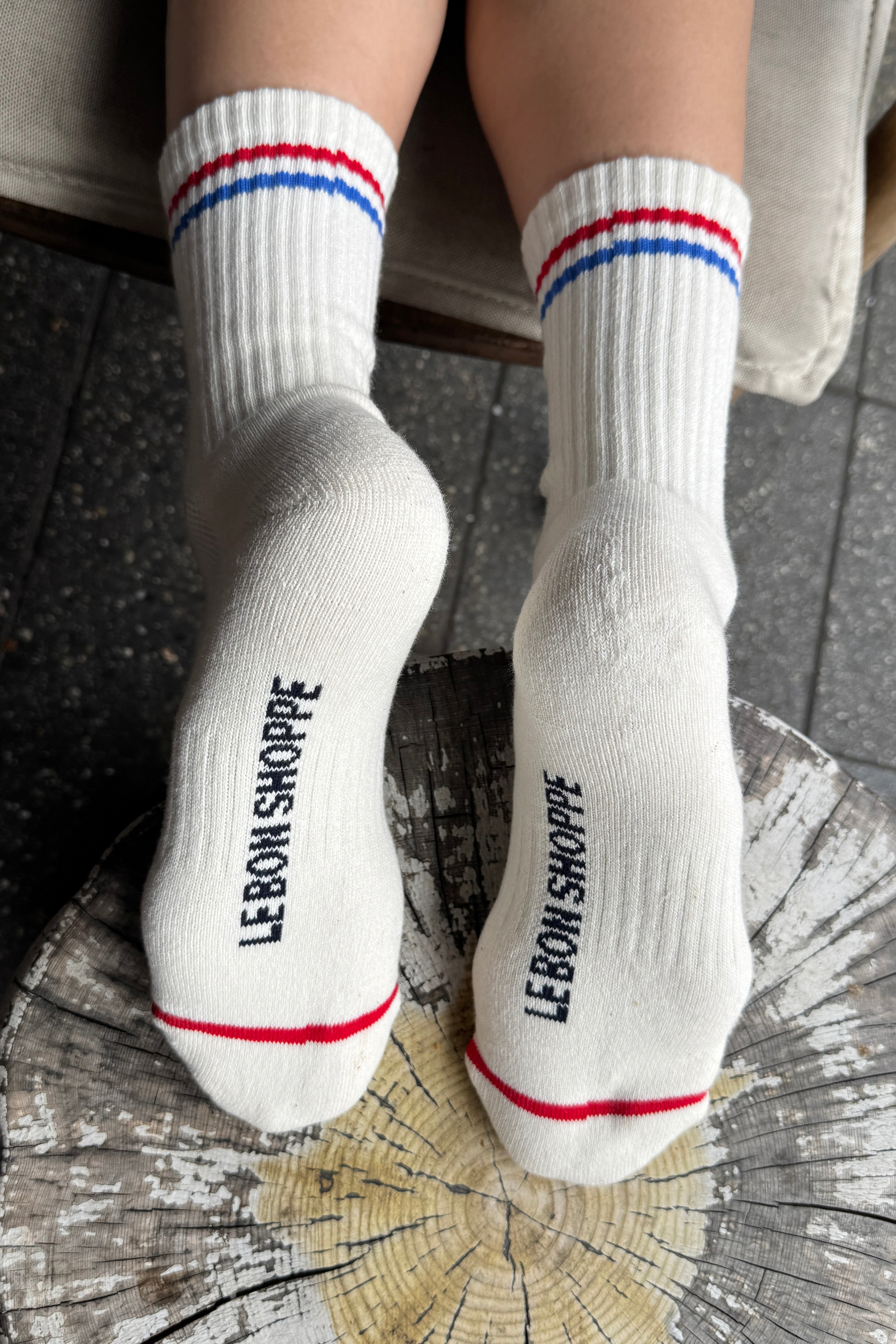 Boyfriend Socks - Milk