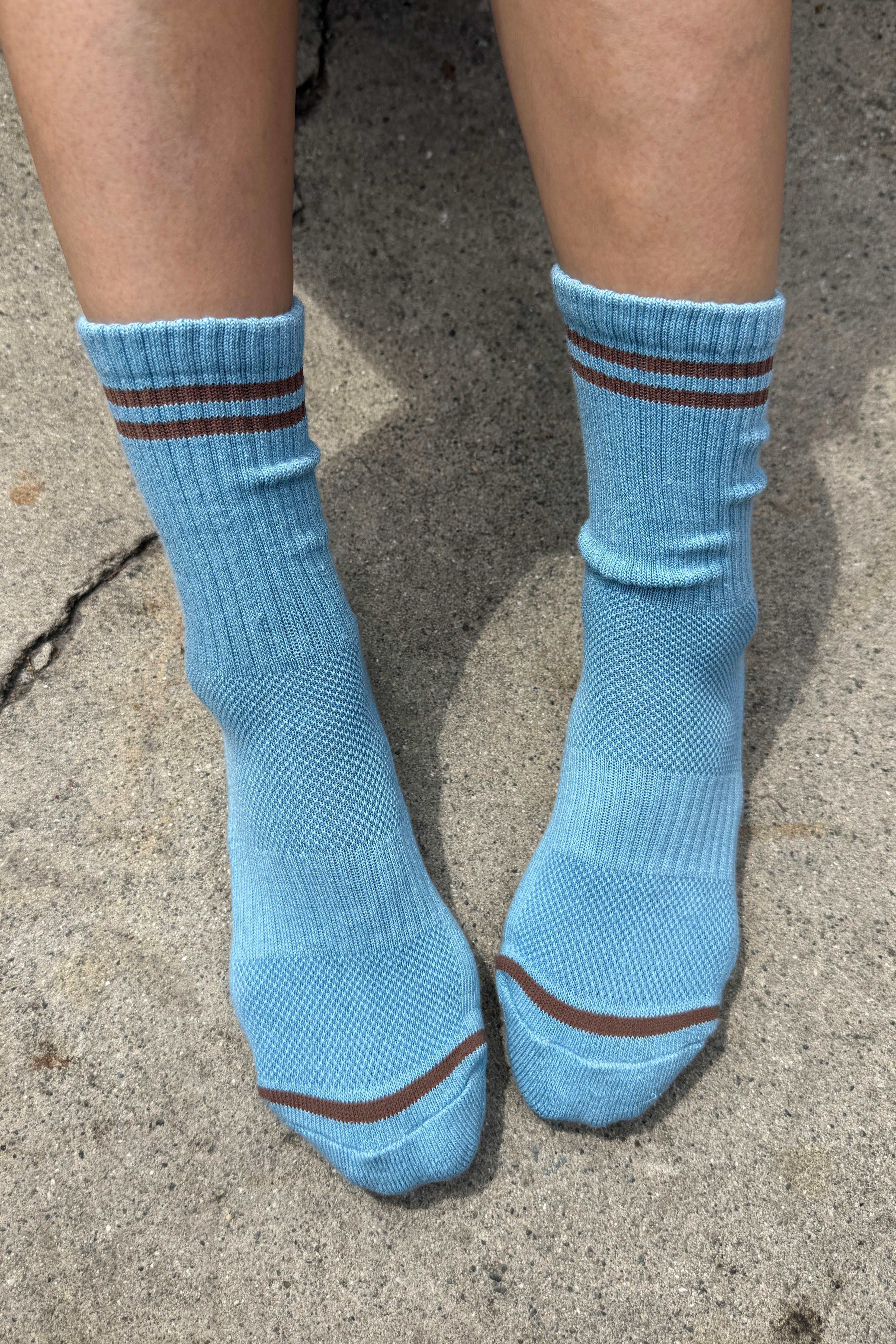 Boyfriend Socks - Powder Blue
