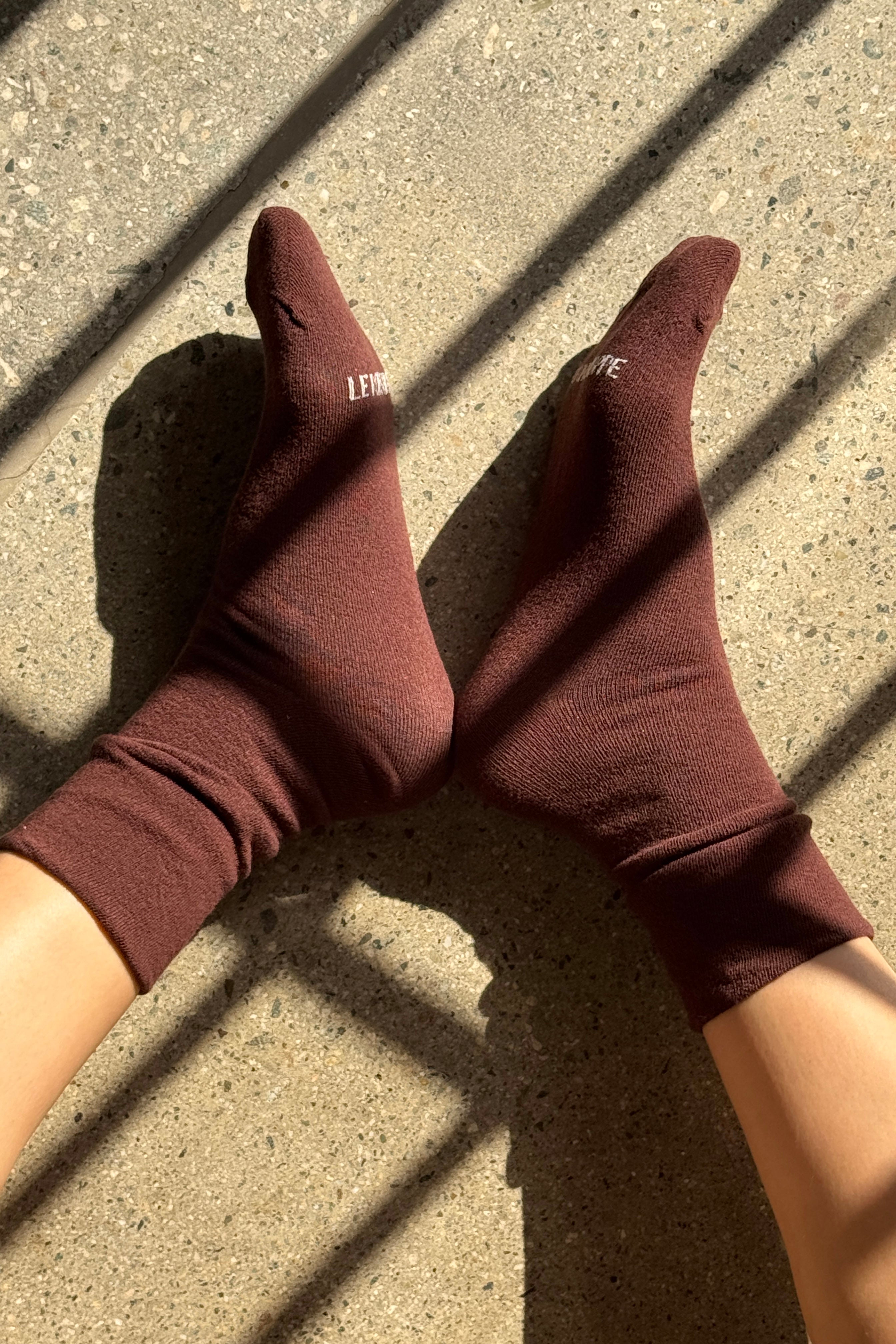 Breezy Sneaker Socks - Dark Cacao