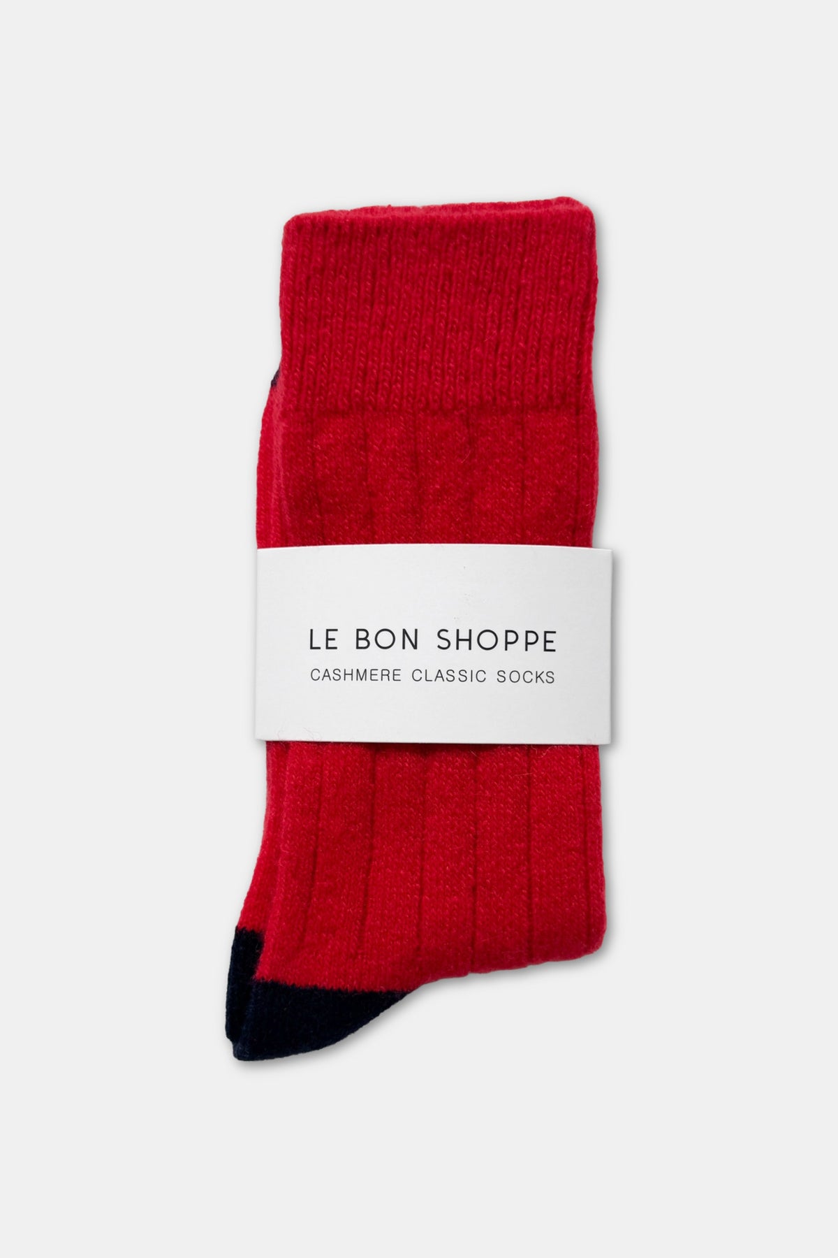 Cashmere Blend Classic Socks - Poppy Red