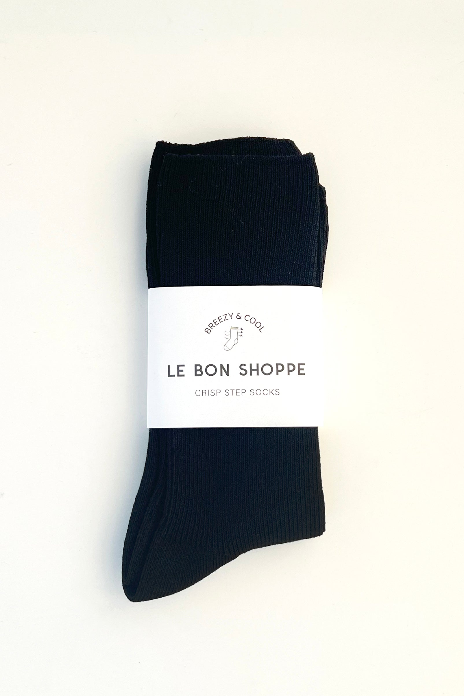 Crisp Step Socks- Black