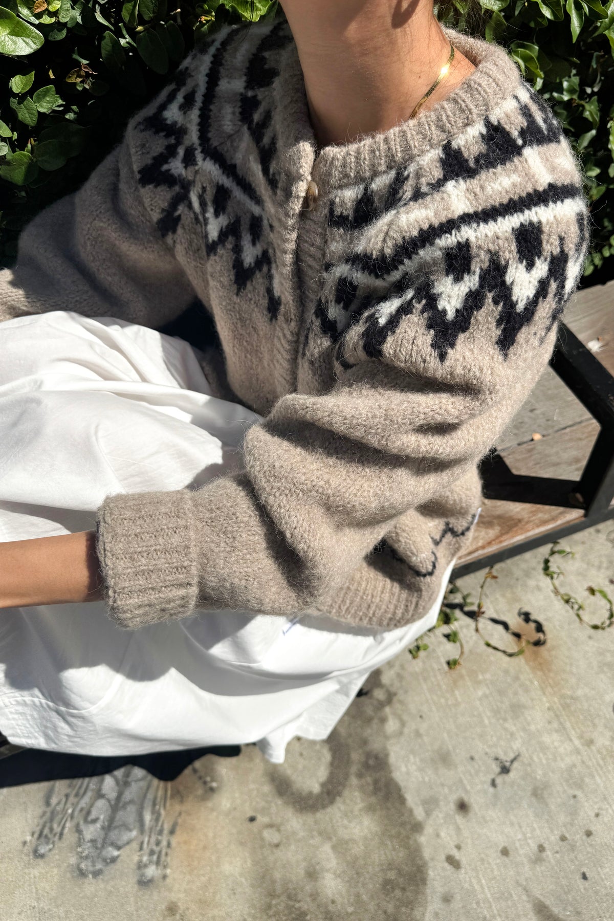 Alpaca  Cabin Cardigan - Beige