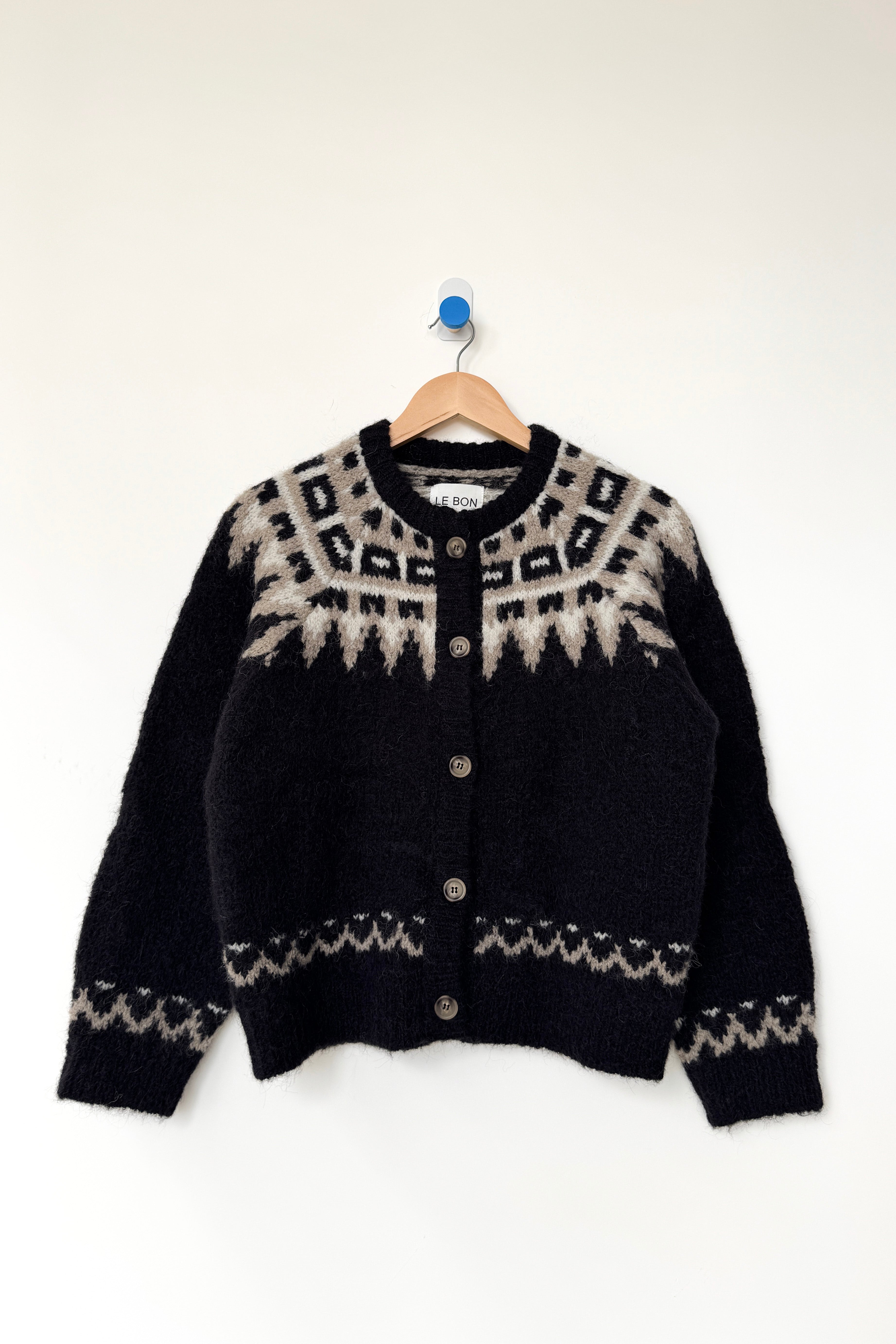 Alpaca  Cabin Cardigan - Black