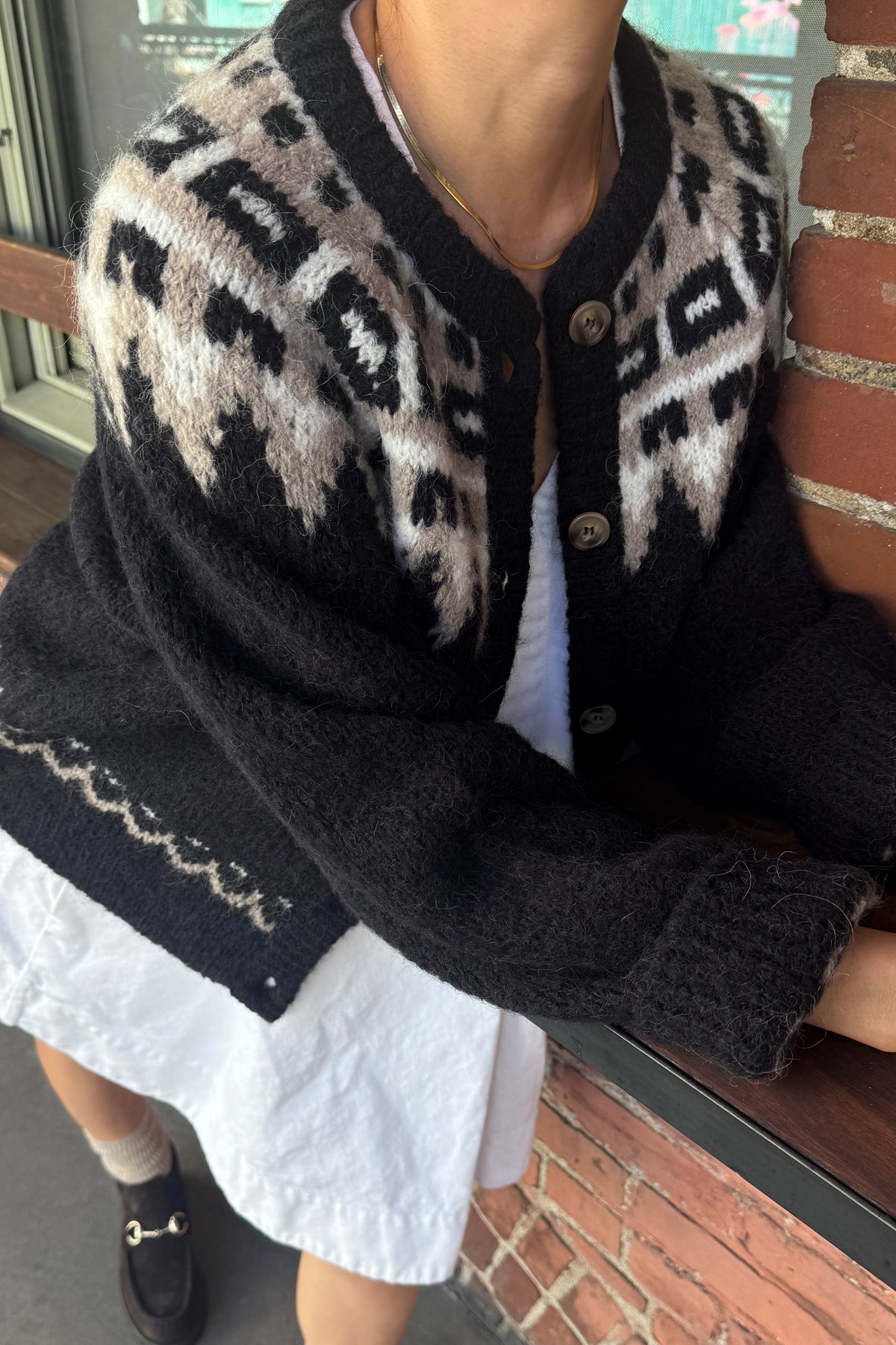 Alpaca  Cabin Cardigan - Black