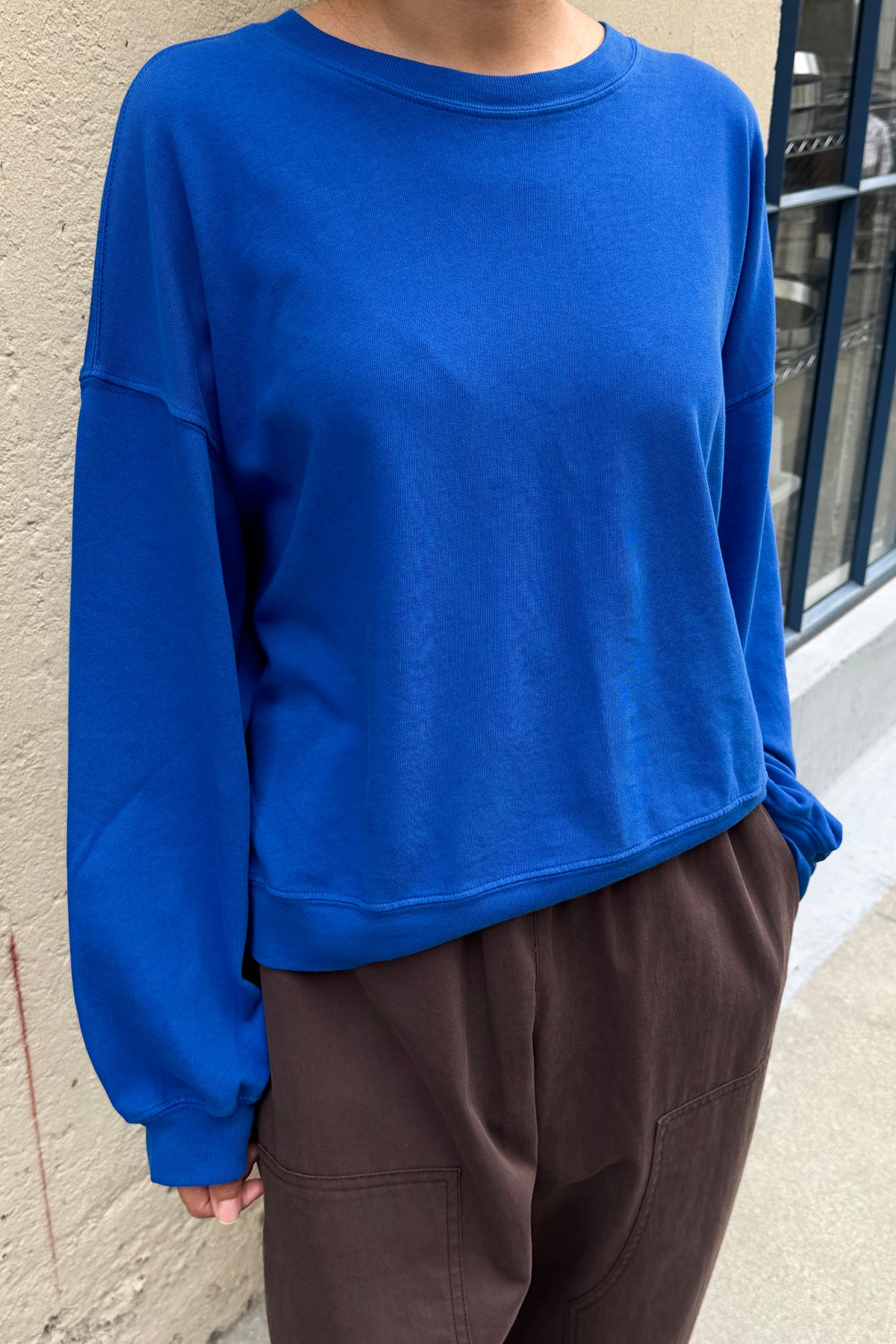 Cali Jersey Sweatshirt - Cobalt