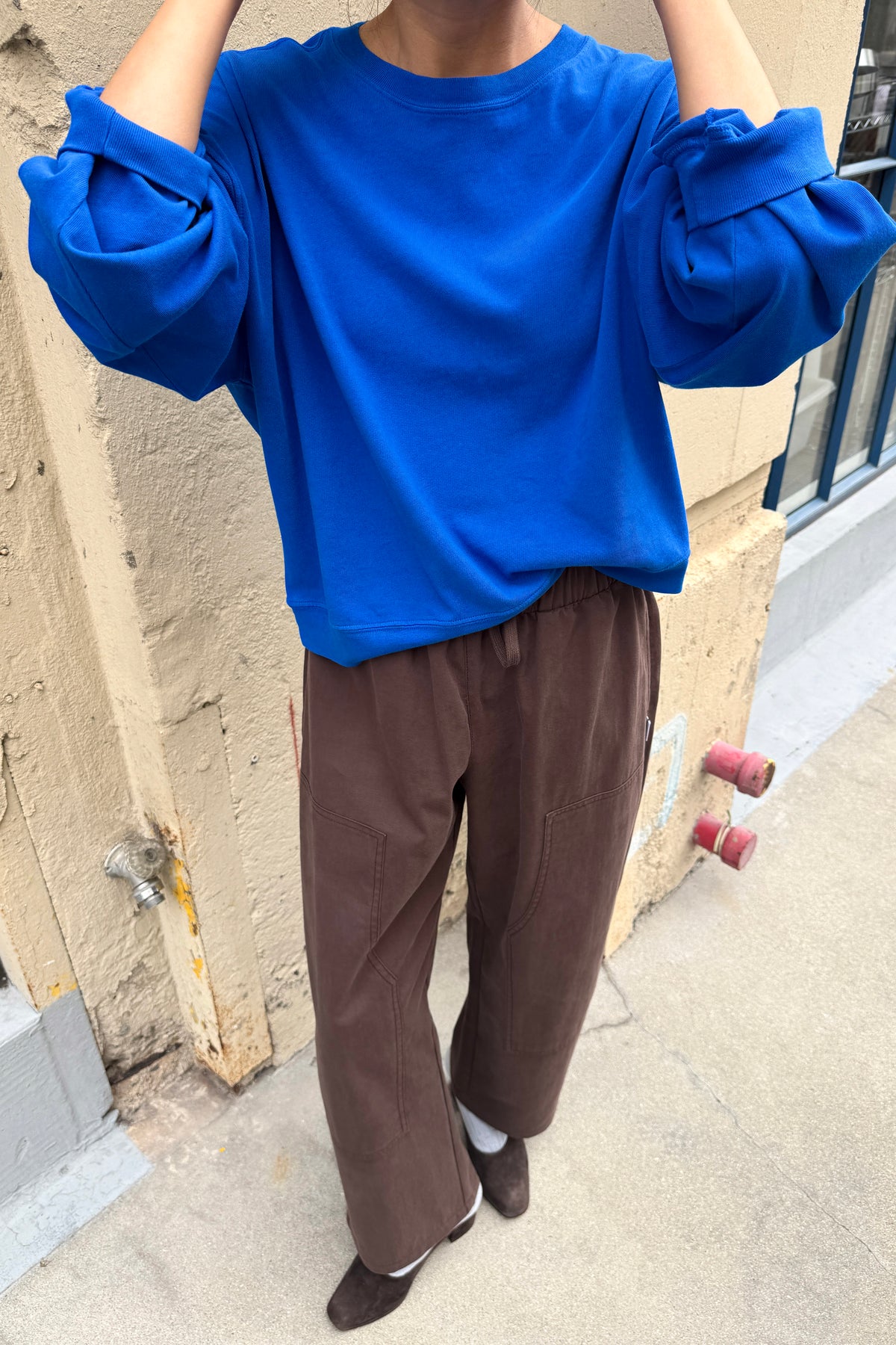 Cali Jersey Sweatshirt - Cobalt