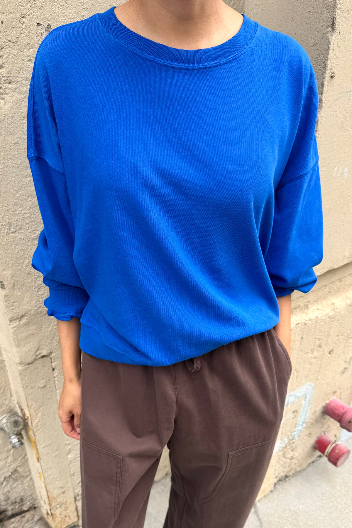 Cali Jersey Sweatshirt - Cobalt