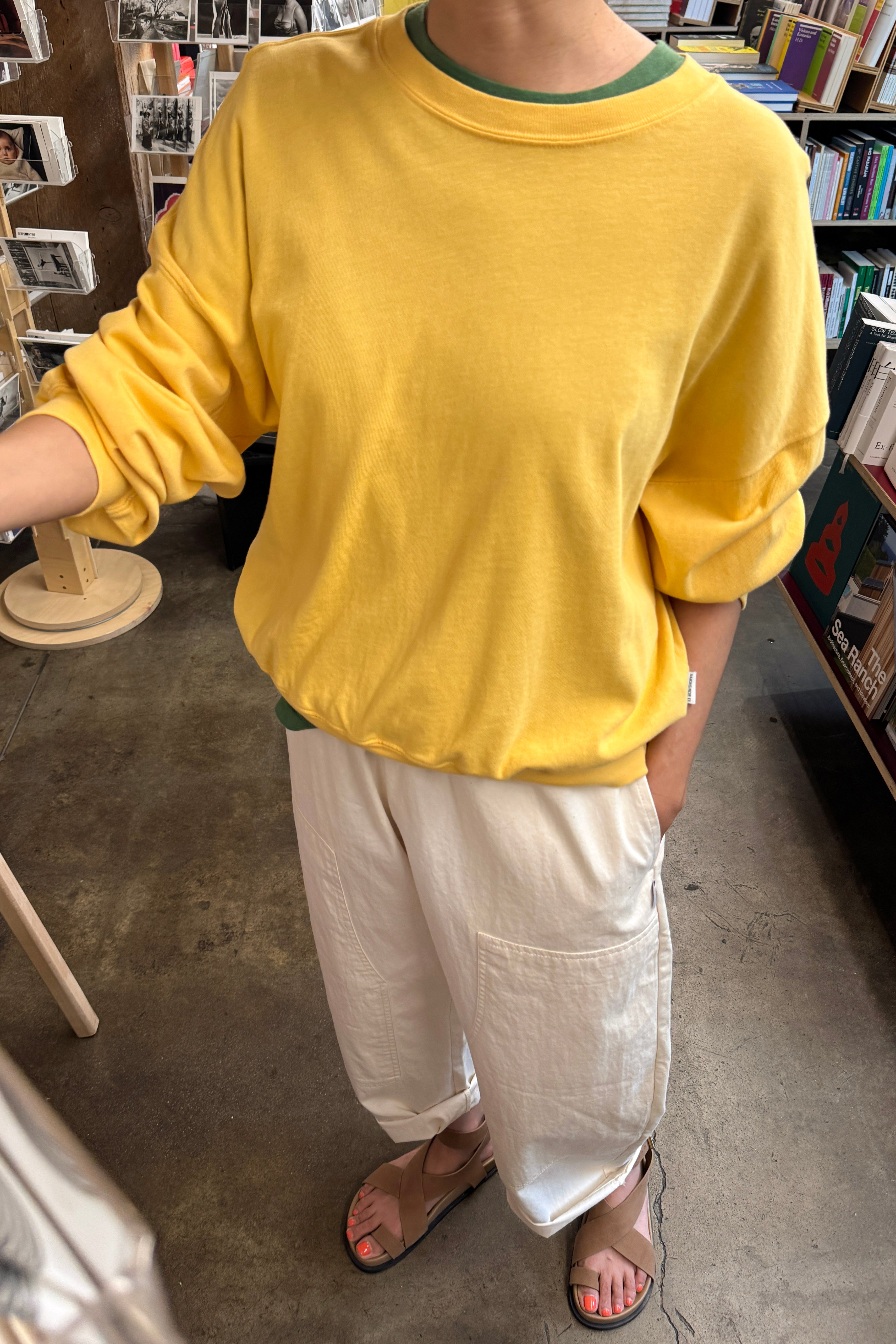 Cali Jersey Sweatshirt - Egg Yolk
