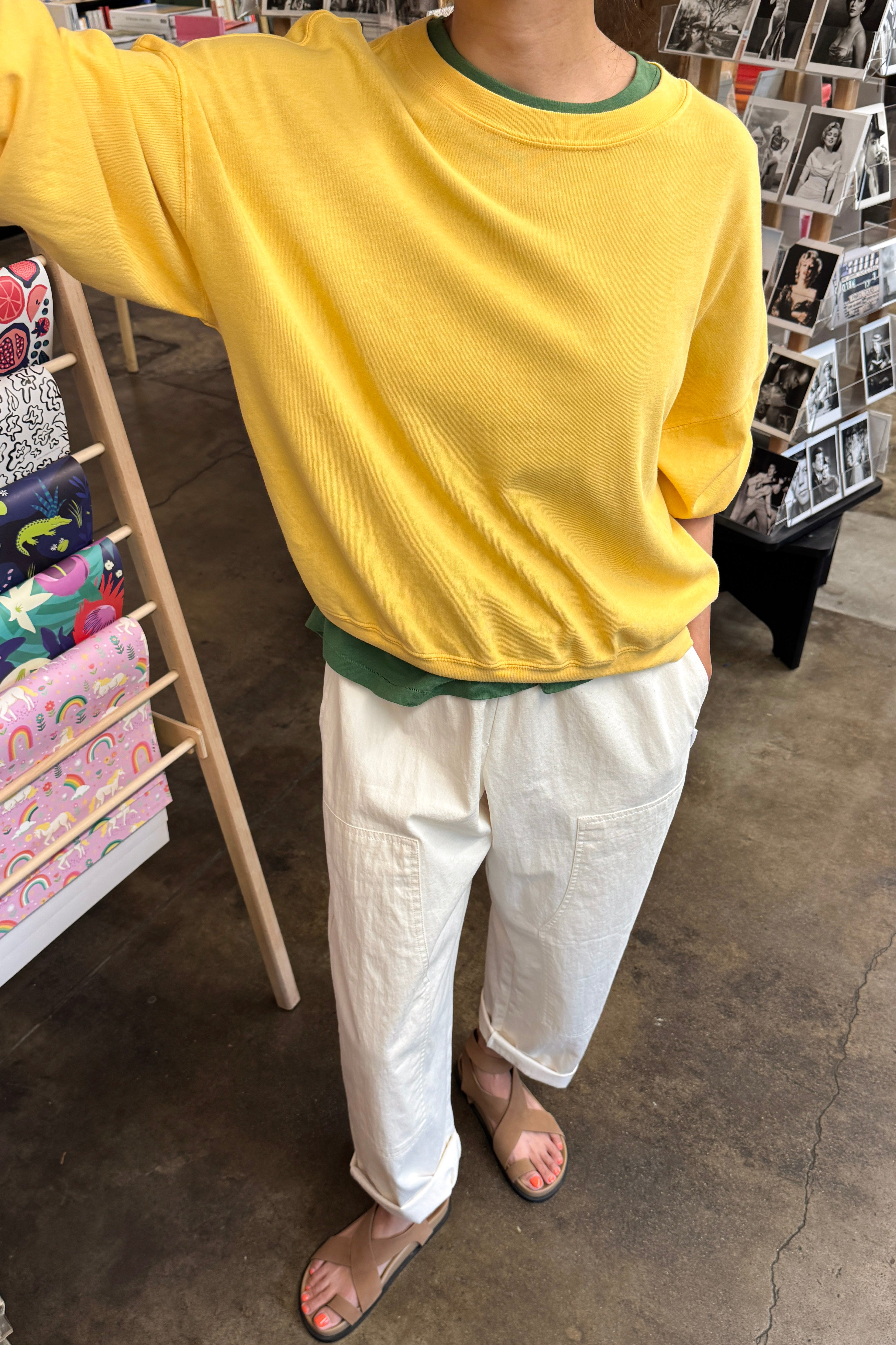 Cali Jersey Sweatshirt - Egg Yolk