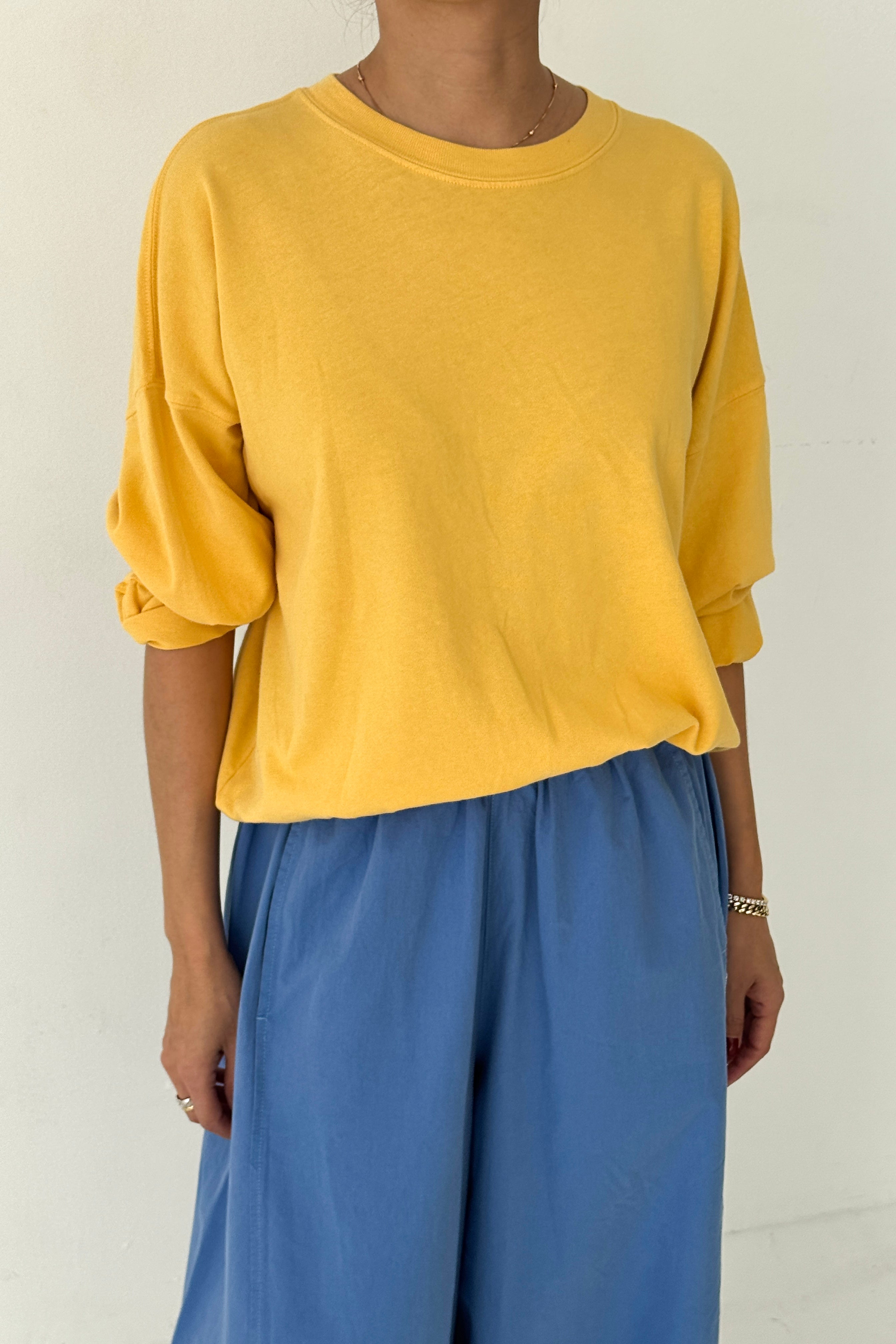 Cali Jersey Sweatshirt - Egg Yolk