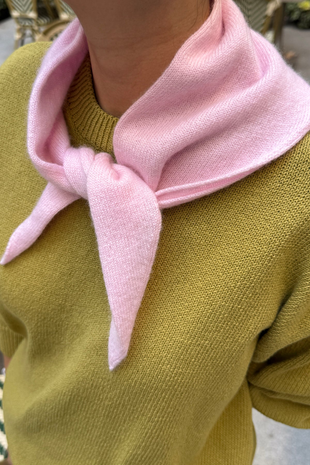 Cashmere Bandana - Baby Pink