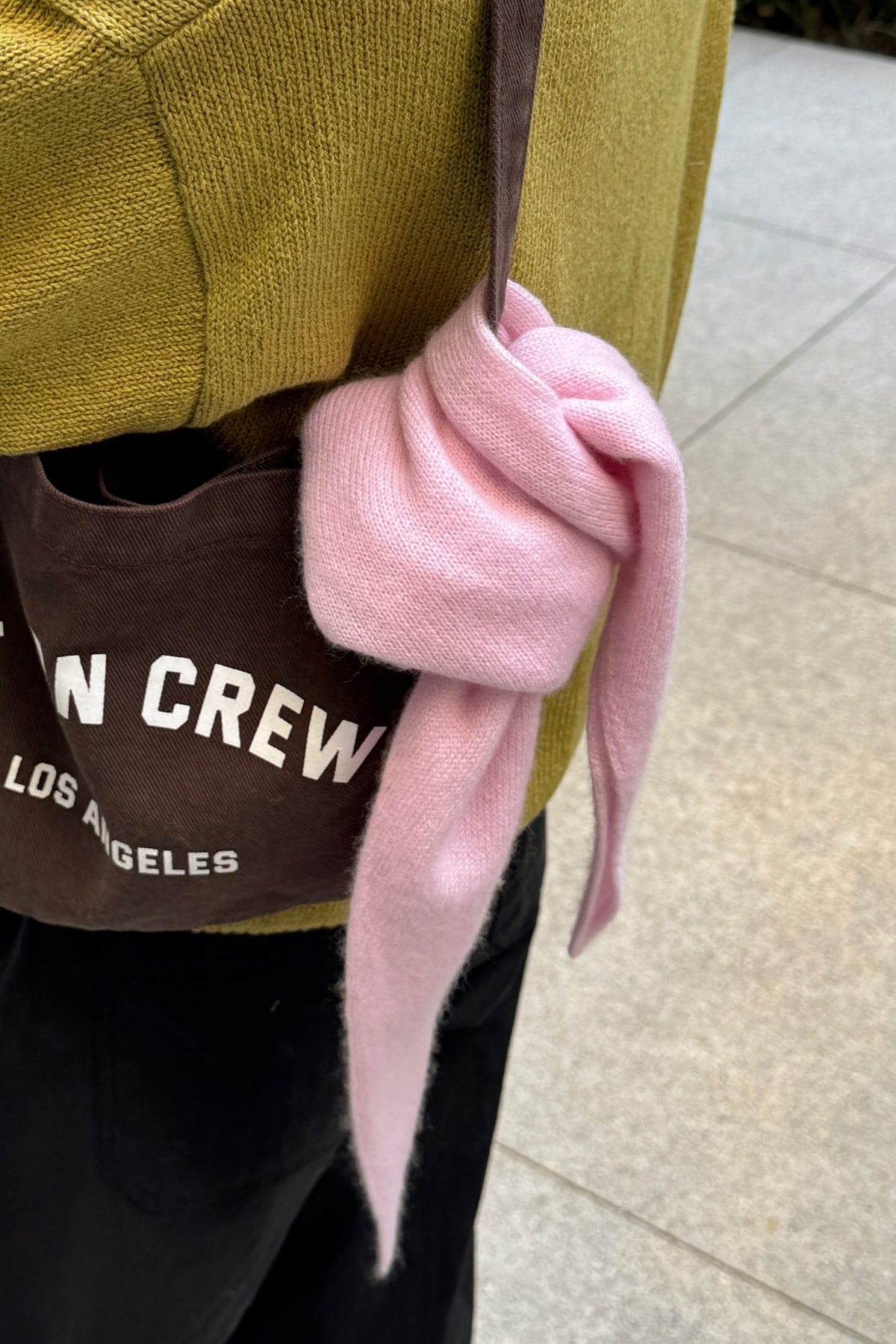 Cashmere Bandana - Baby Pink