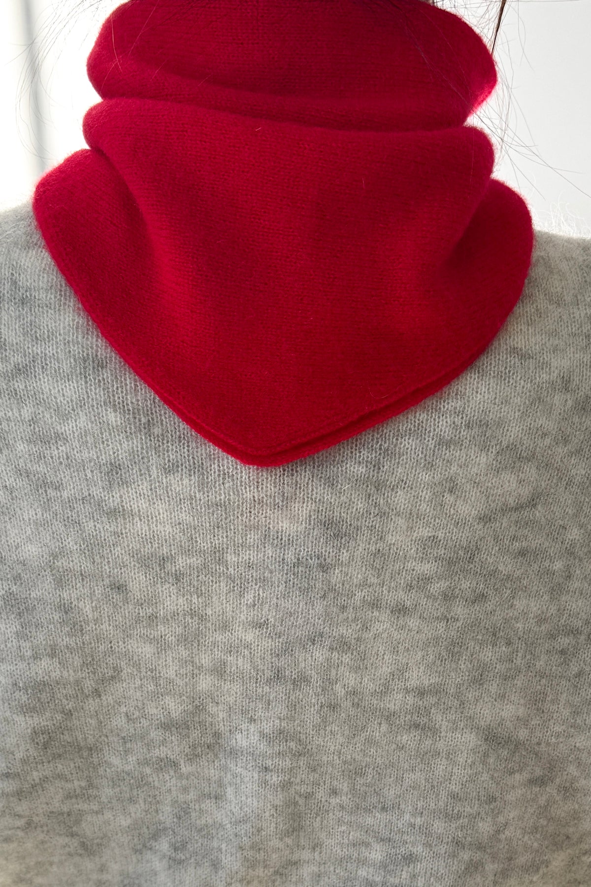 Cashmere Blend Bandana - Red