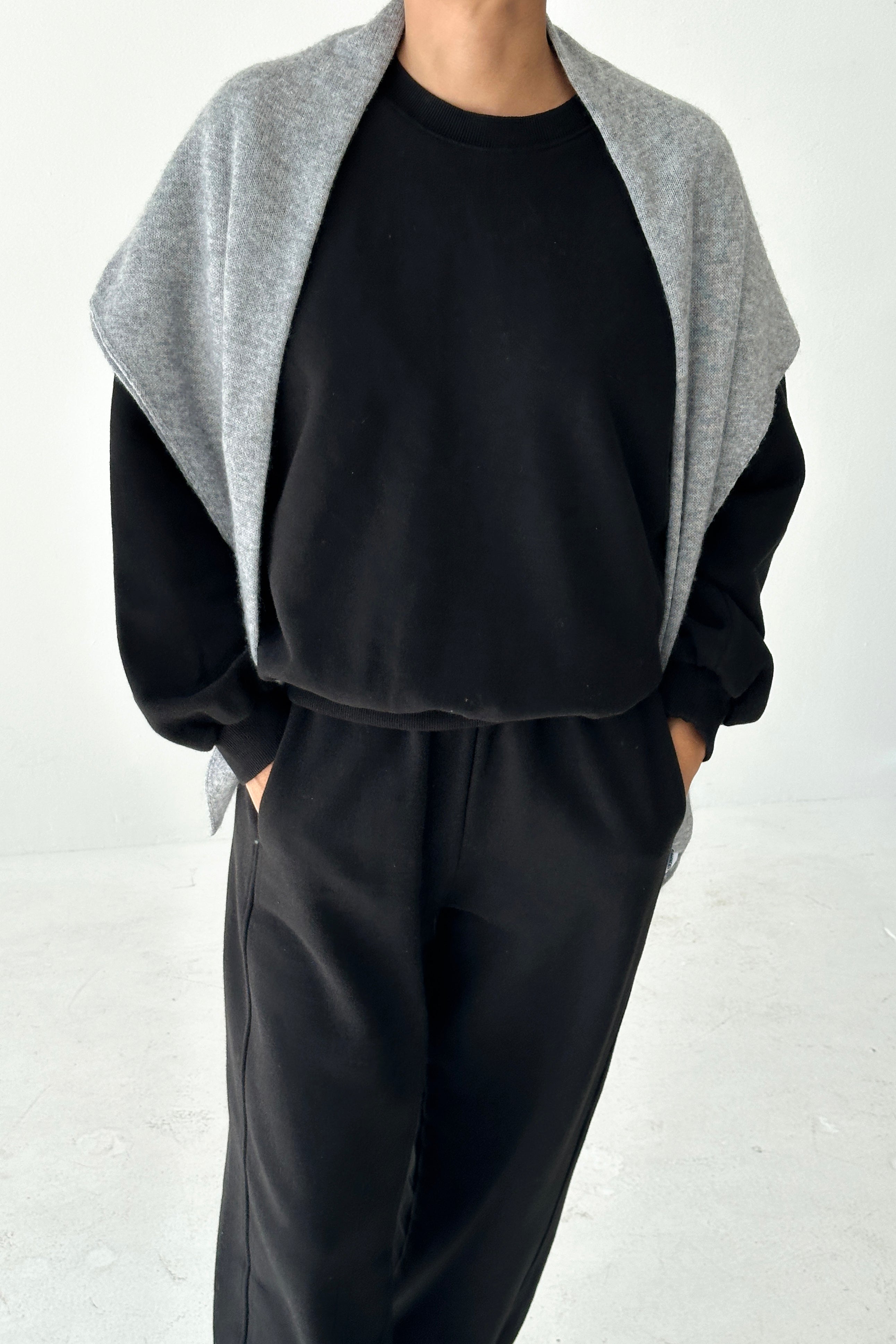 Cashmere Shawl - Ht. Grey